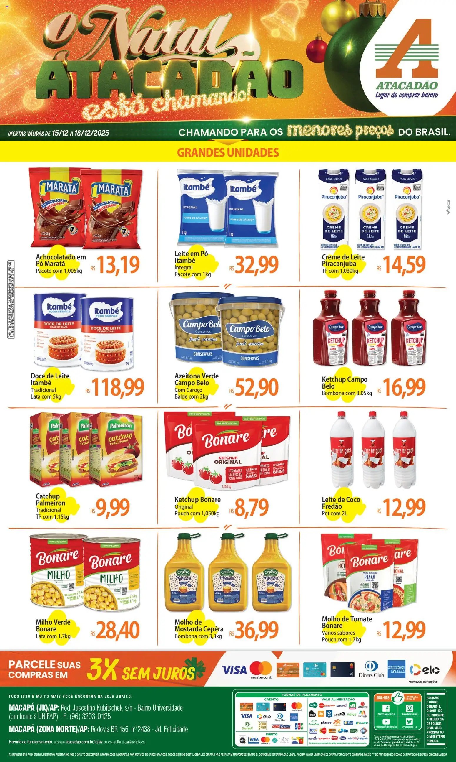 Atacadão folheto a partir de 15/12/2025 Ofertas - AP (2025-12-15 - 2025-12-18)