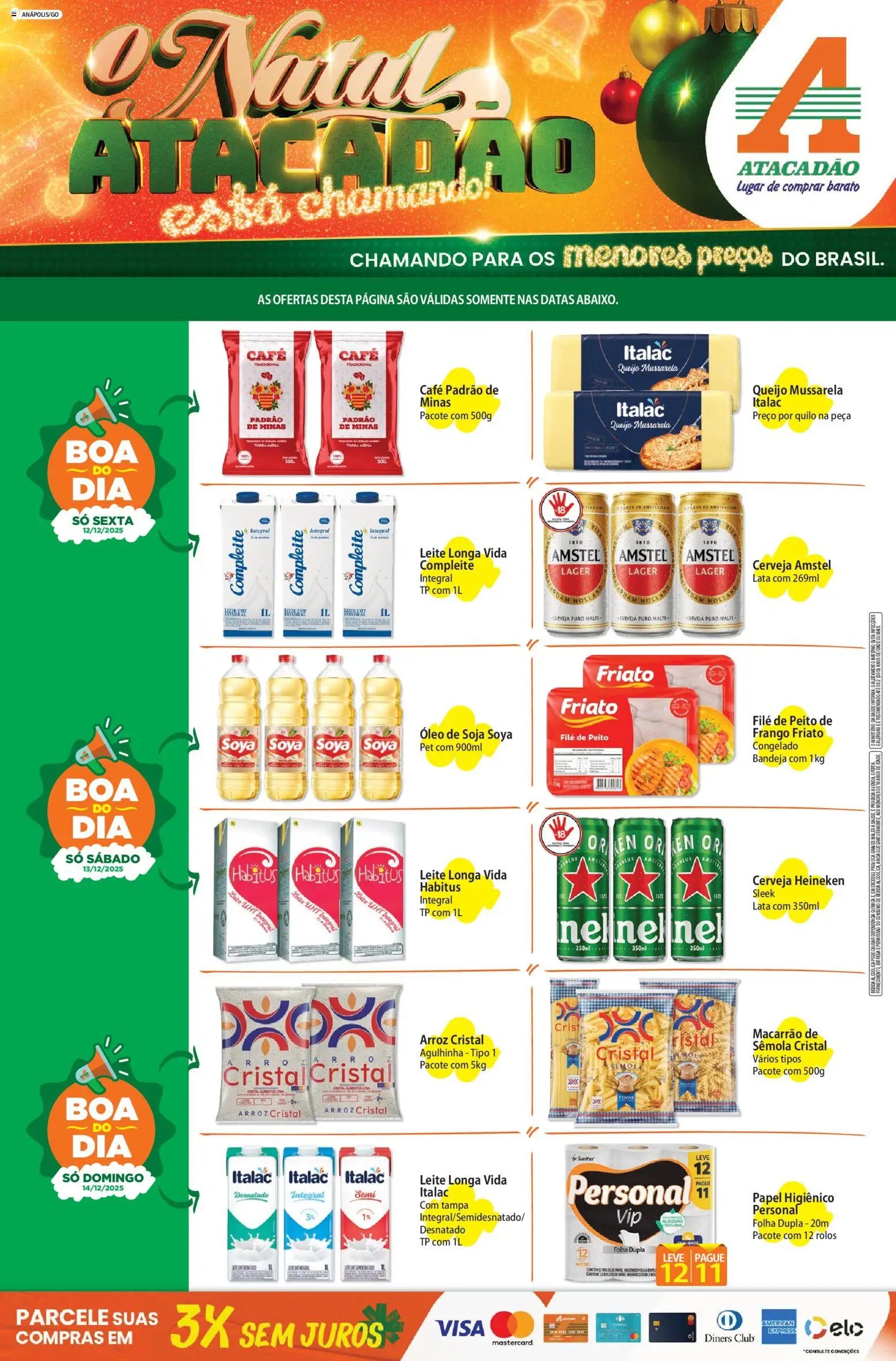 Atacadão folheto a partir de 12/12/2025 Ofertas - GO (2025-12-12 - 2025-12-14)