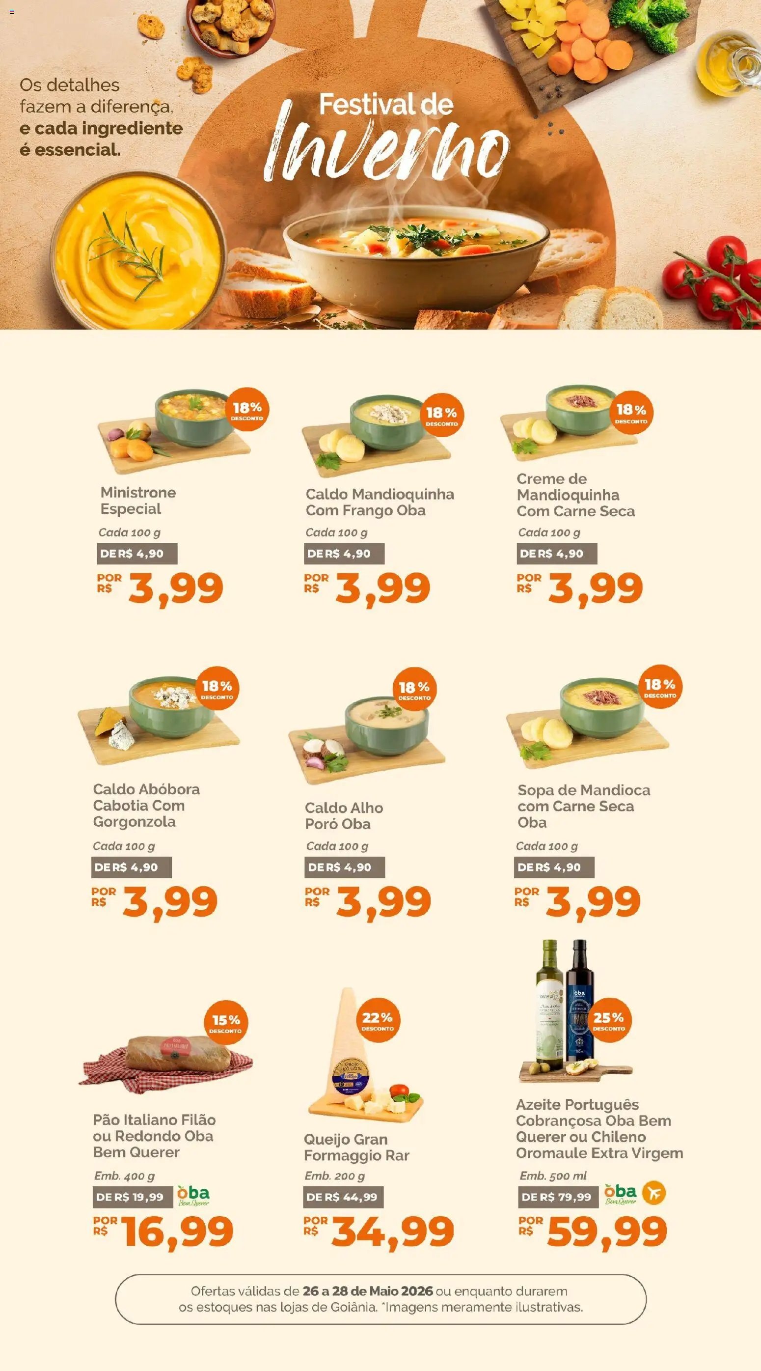Oba Hortifruti folheto a partir de 26/05/2026 Oba Hortifruti - Ofertas da semana (2026-05-26 - 2026-05-28)