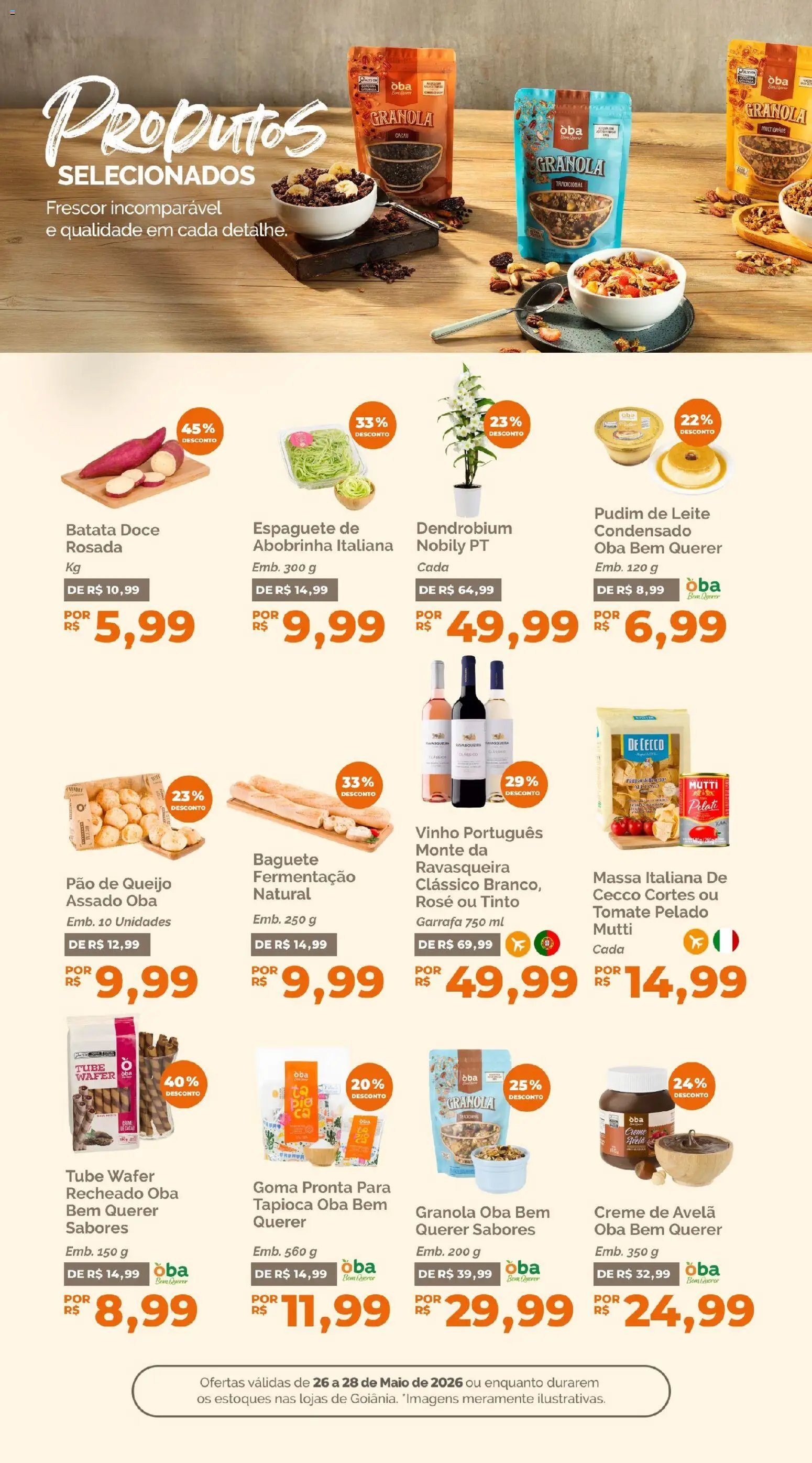Oba Hortifruti folheto a partir de 26/05/2026 Oba Hortifruti - Ofertas da semana (2026-05-26 - 2026-05-28)