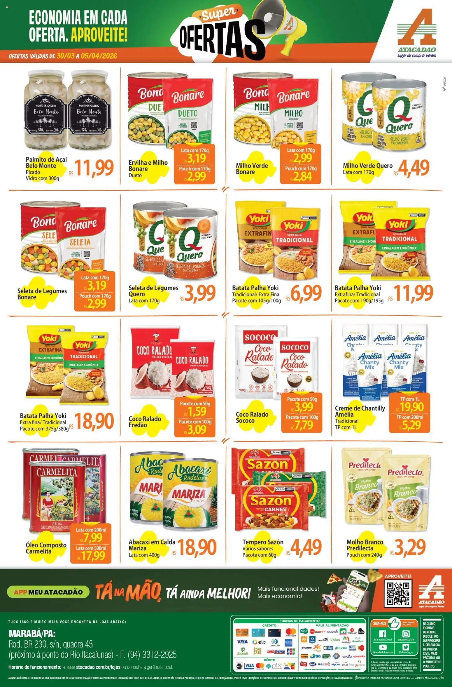 Atacadão folheto a partir de 30/03/2026 Atacadão ofertas - PA (2026-03-30 - 2026-04-05)