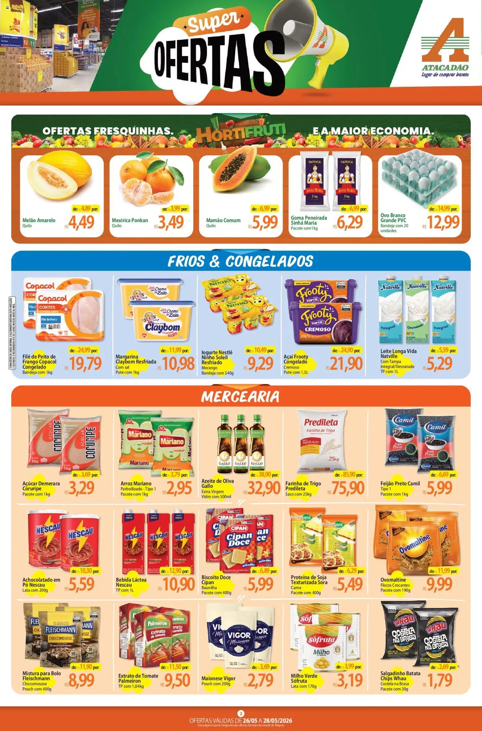 Atacadão folheto a partir de 26/05/2026 Atacadão ofertas - AL (2026-05-26 - 2026-05-28)
