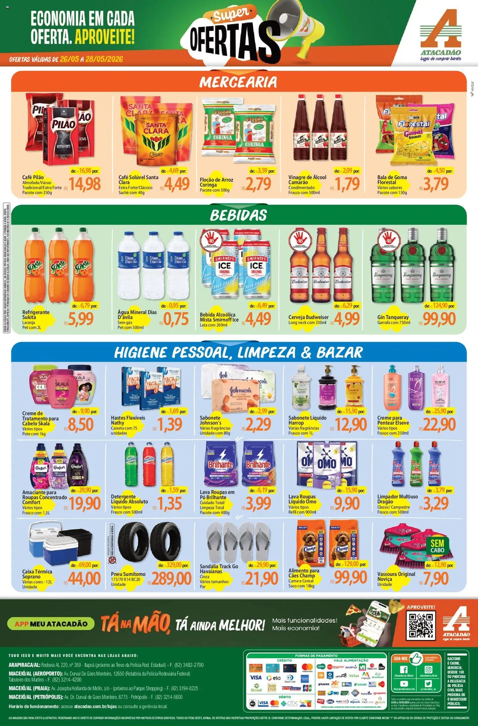 Atacadão folheto a partir de 26/05/2026 Atacadão ofertas - AL (2026-05-26 - 2026-05-28)