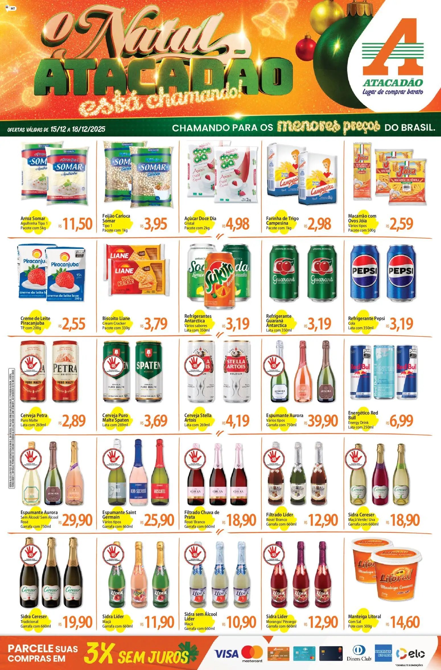 Atacadão folheto a partir de 15/12/2025 Ofertas - MT (2025-12-15 - 2025-12-18)