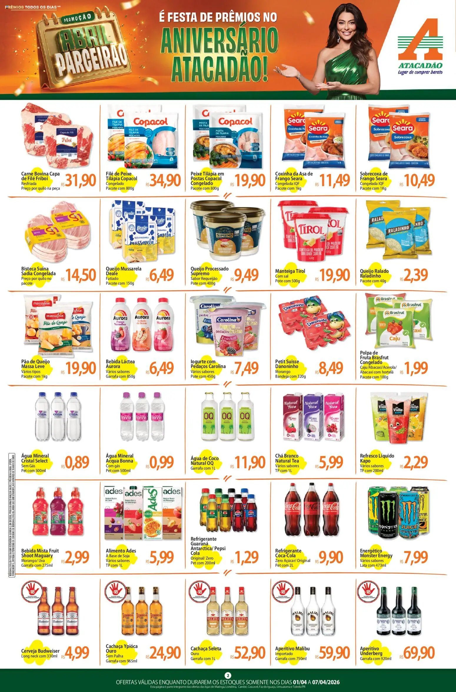 Atacadão folheto a partir de 01/04/2026 Atacadão ofertas - PR (2026-04-01 - 2026-04-07)