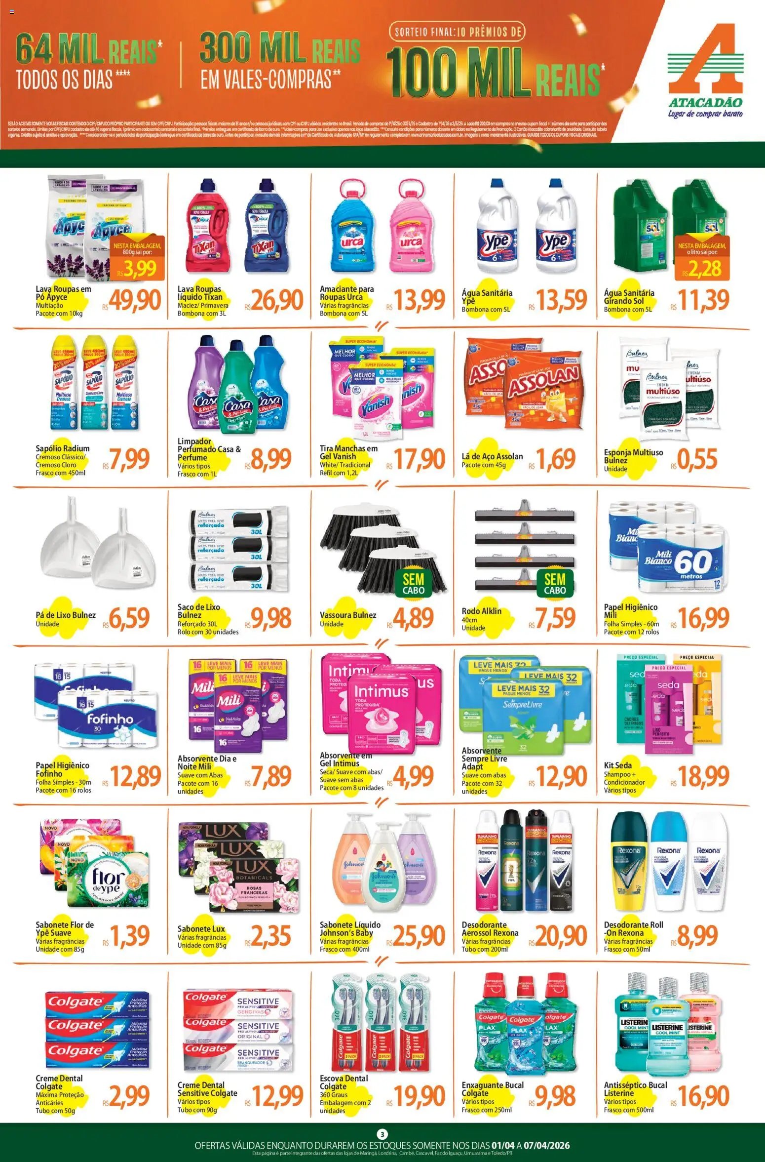 Atacadão folheto a partir de 01/04/2026 Atacadão ofertas - PR (2026-04-01 - 2026-04-07)