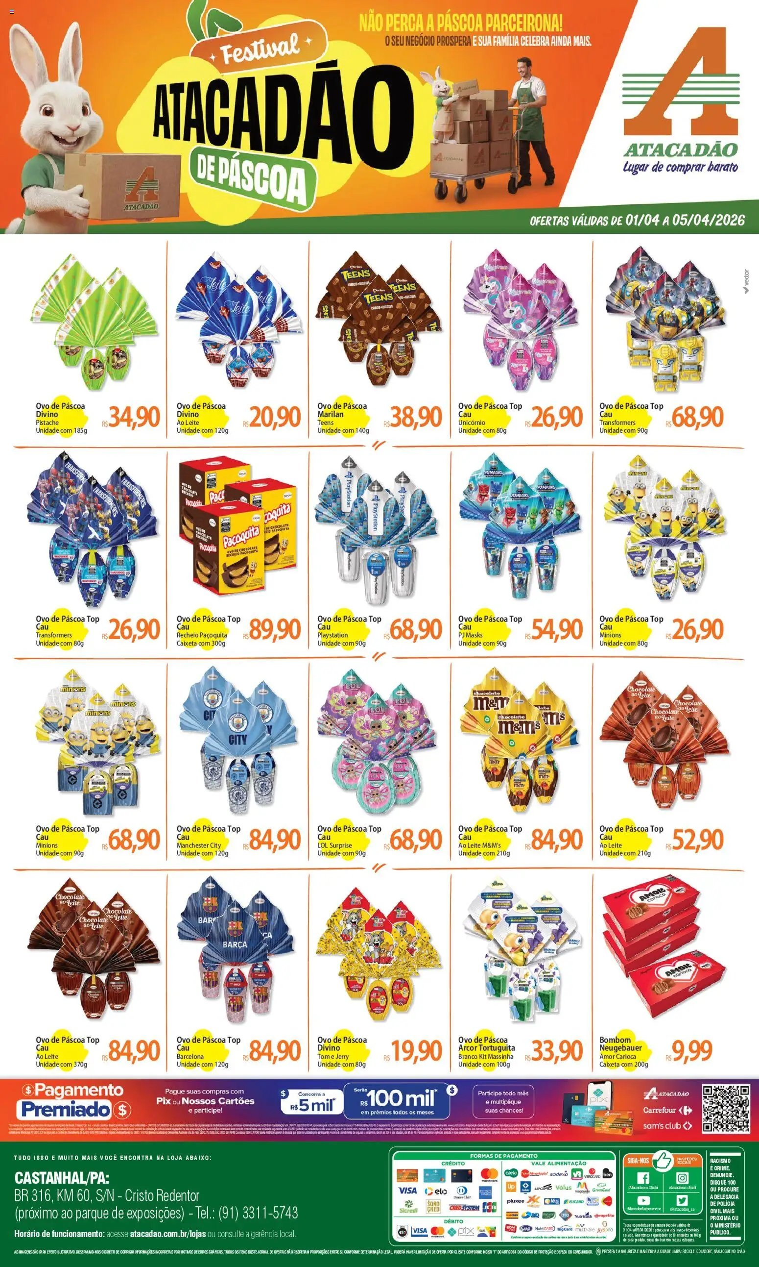 Atacadão folheto a partir de 01/04/2026 Atacadão ofertas - PA (2026-04-01 - 2026-04-05)
