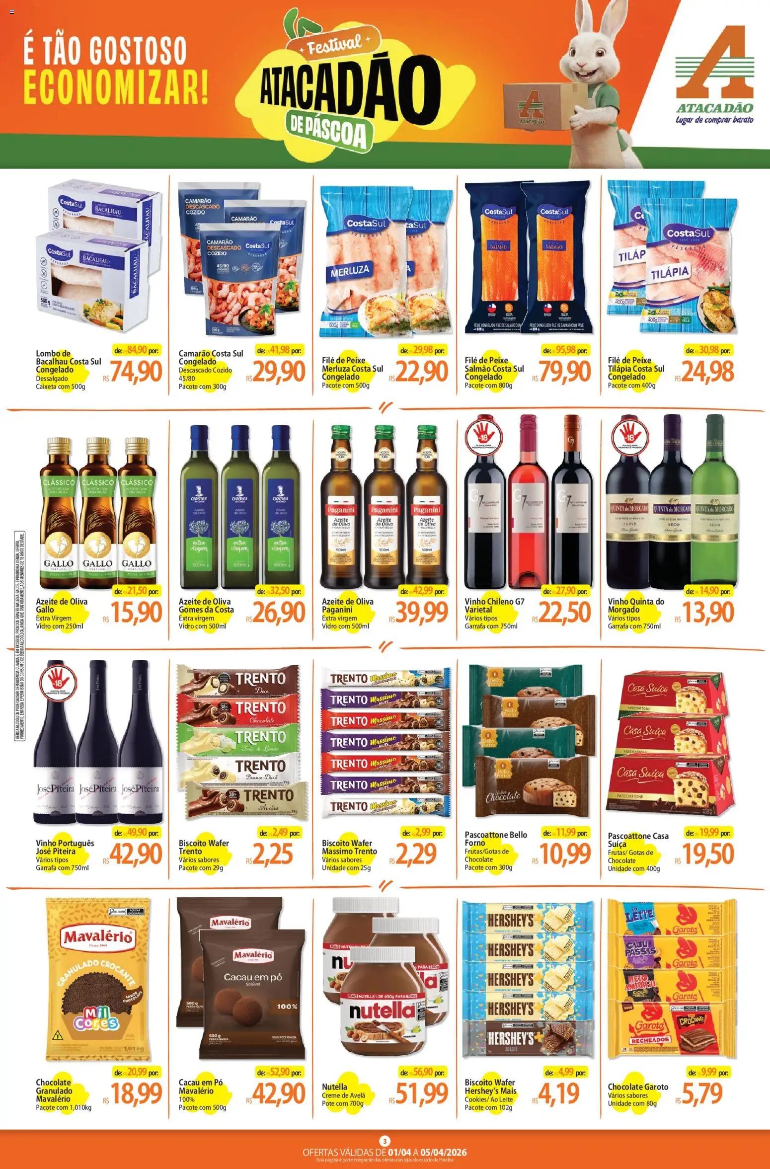 Atacadão folheto a partir de 01/04/2026 Atacadão ofertas - PB (2026-04-01 - 2026-04-05)
