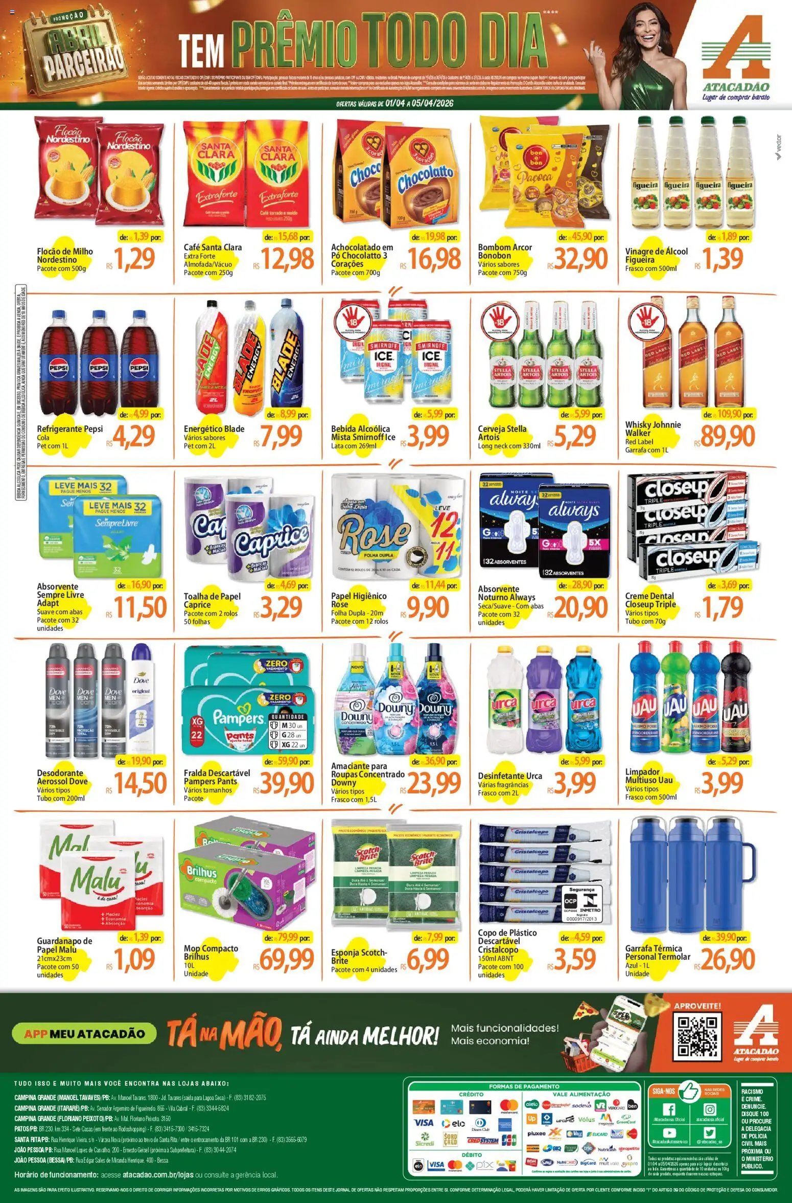 Atacadão folheto a partir de 01/04/2026 Atacadão ofertas - PB (2026-04-01 - 2026-04-05)