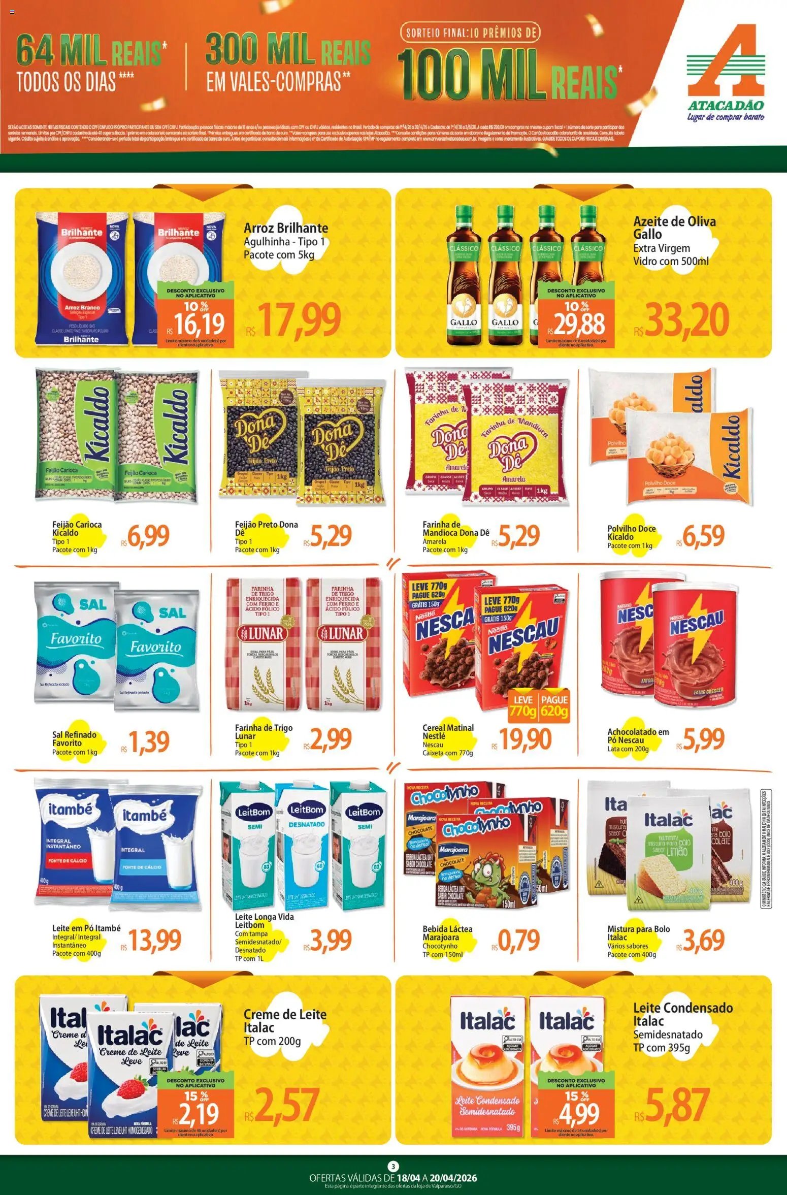 Atacadão folheto a partir de 18/04/2026 Atacadão ofertas - GO (2026-04-18 - 2026-04-20)