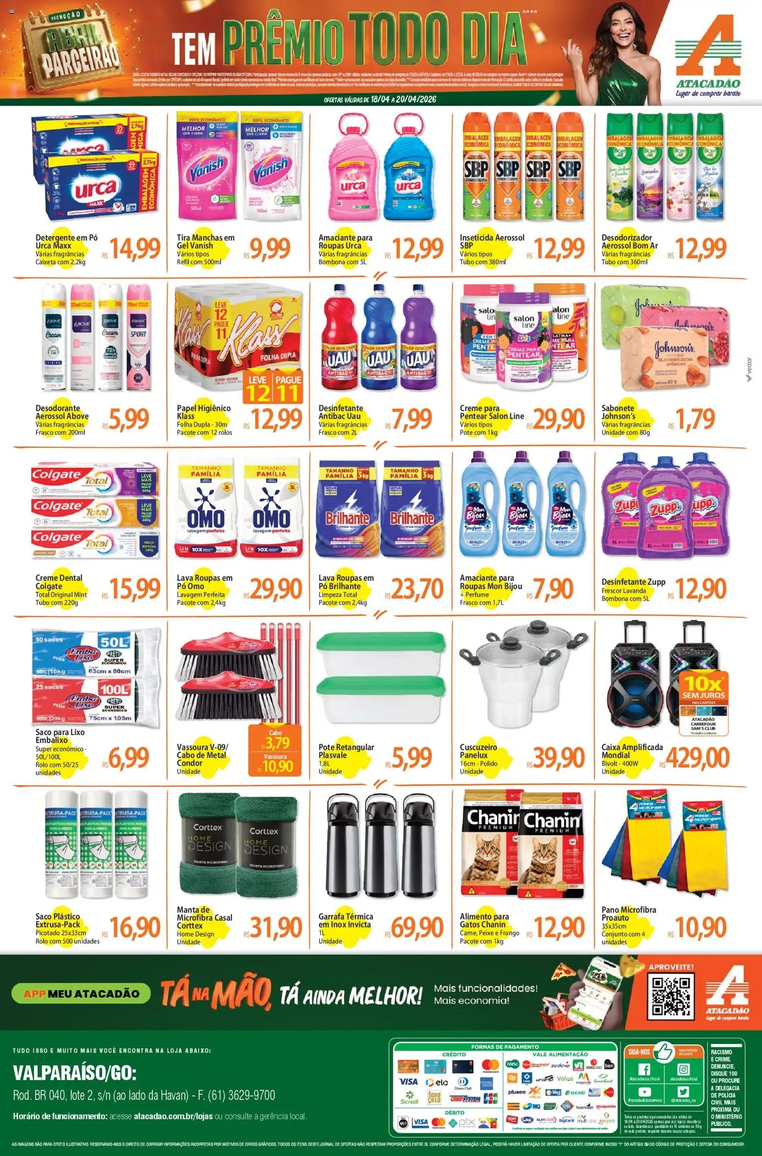 Atacadão folheto a partir de 18/04/2026 Atacadão ofertas - GO (2026-04-18 - 2026-04-20)
