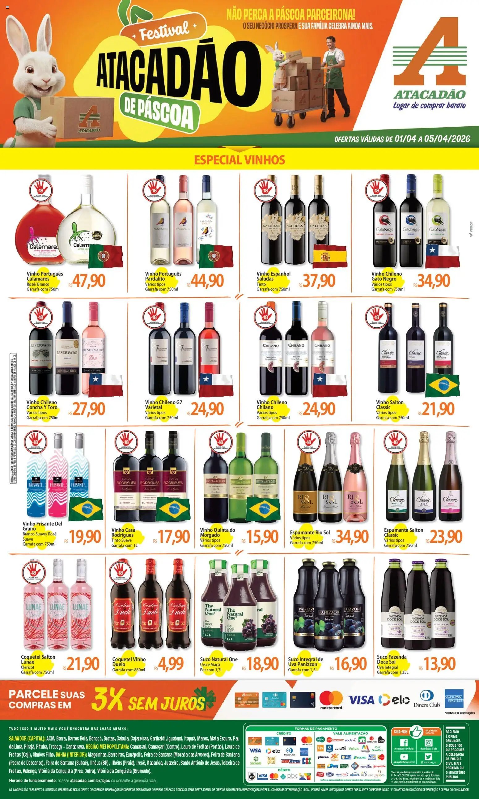 Atacadão folheto a partir de 01/04/2026 Atacadão ofertas - BA (2026-04-01 - 2026-04-05)