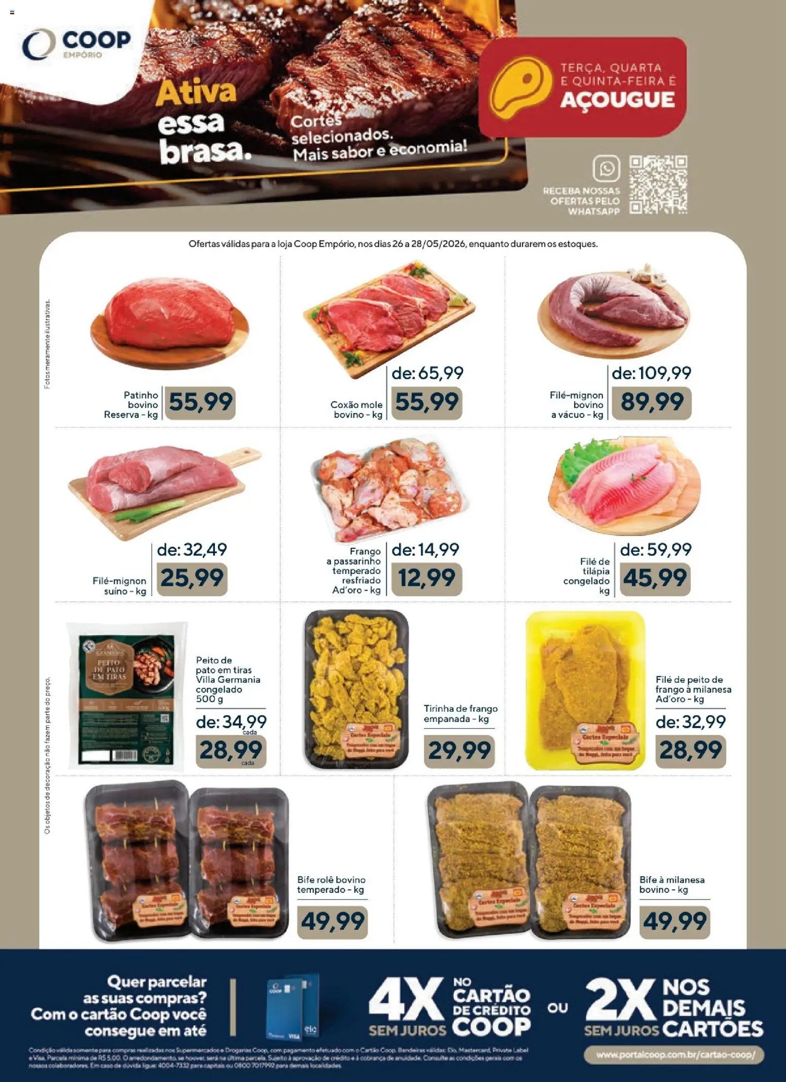 Coop folheto a partir de 26/05/2026 Coop ofertas Feira e Açougue Empório (2026-05-26 - 2026-05-28)