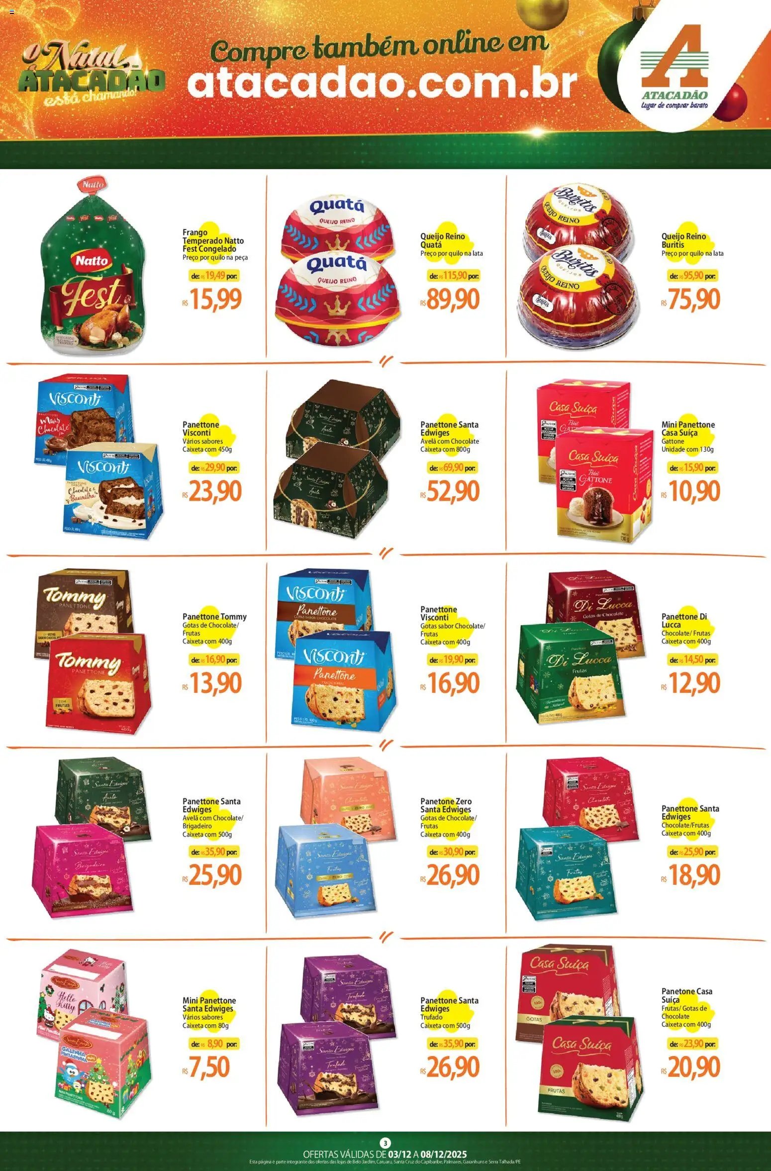 Atacadão folheto a partir de 03/12/2025 Ofertas - PE (2025-12-03 - 2025-12-08)