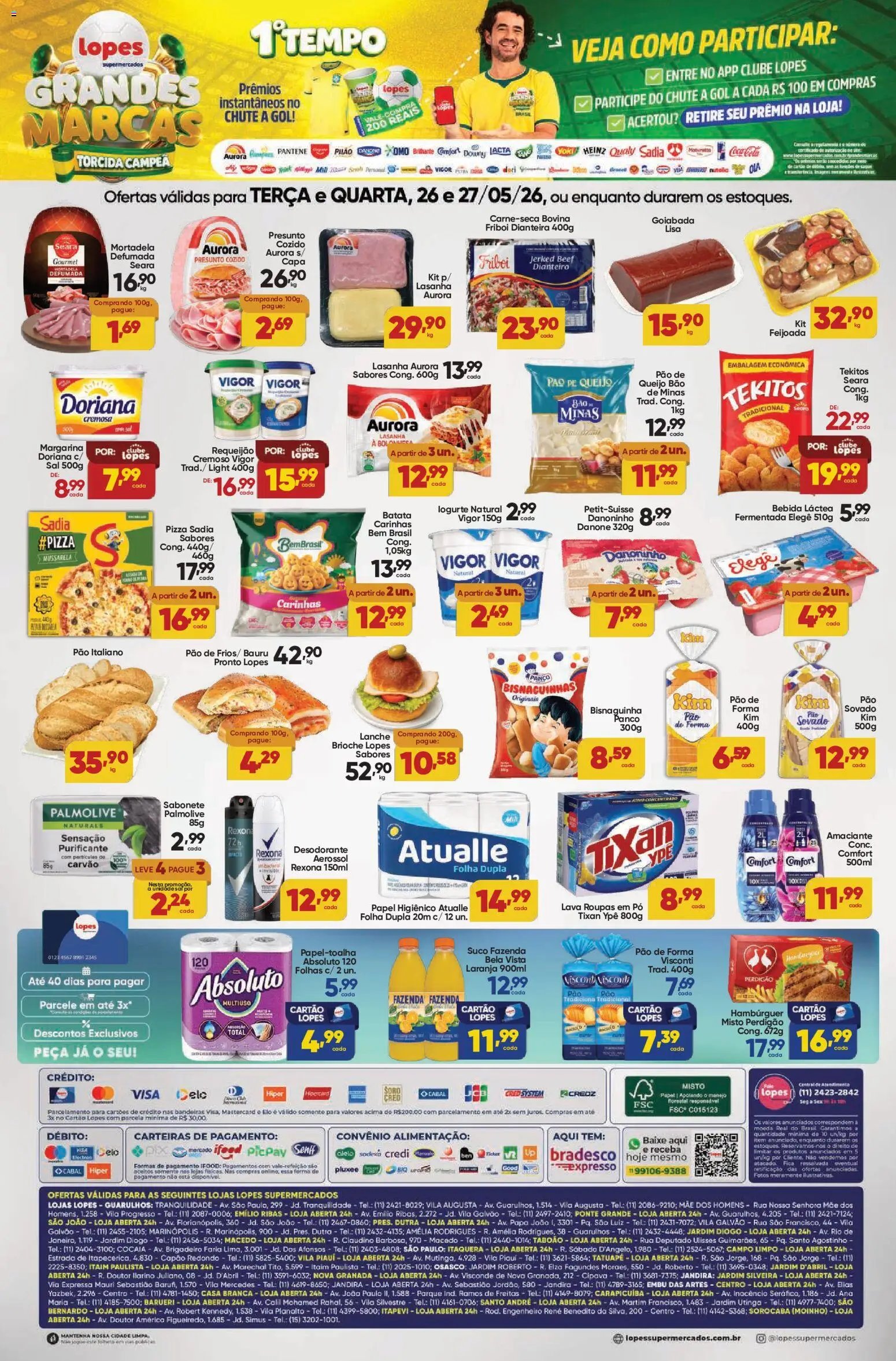 Lopes Supermercados folheto a partir de 26/05/2026 Lopes Supermercados - Ofertas da semana (2026-05-26 - 2026-05-27)
