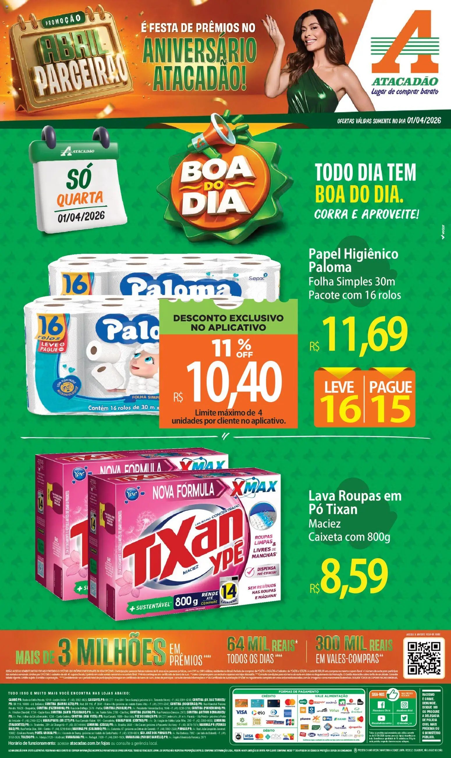 Atacadão folheto a partir de 01/04/2026 Atacadão ofertas - PR (2026-04-01 - 2026-04-01)