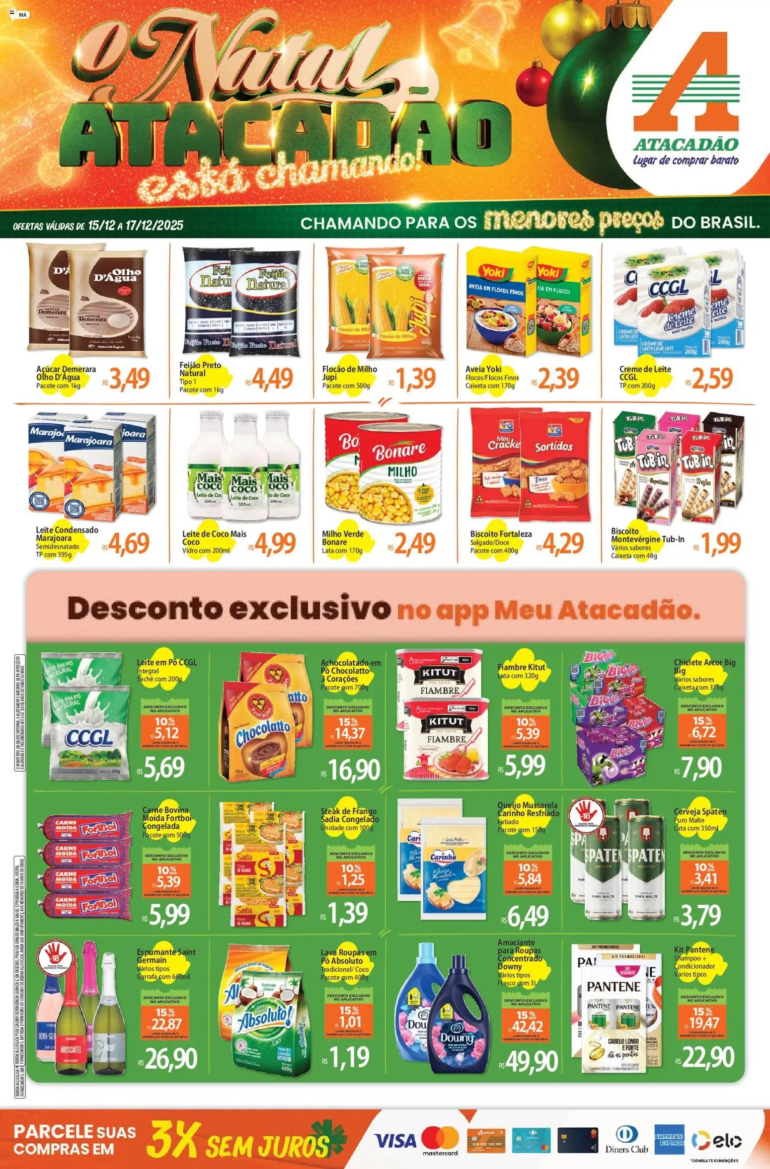 Atacadão folheto a partir de 15/12/2025 Ofertas - MA (2025-12-15 - 2025-12-17)