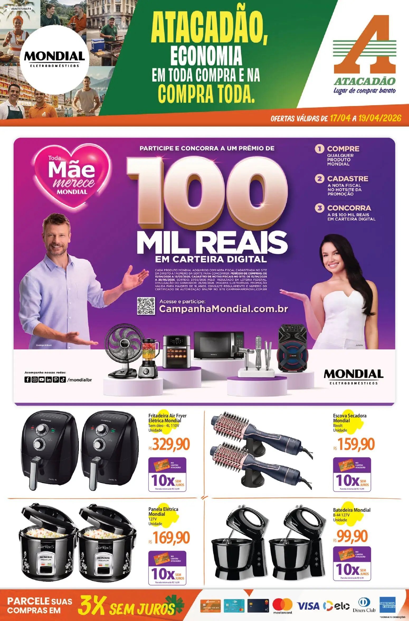 Atacadão folheto a partir de 17/04/2026 Atacadão ofertas - PA (2026-04-17 - 2026-04-19)