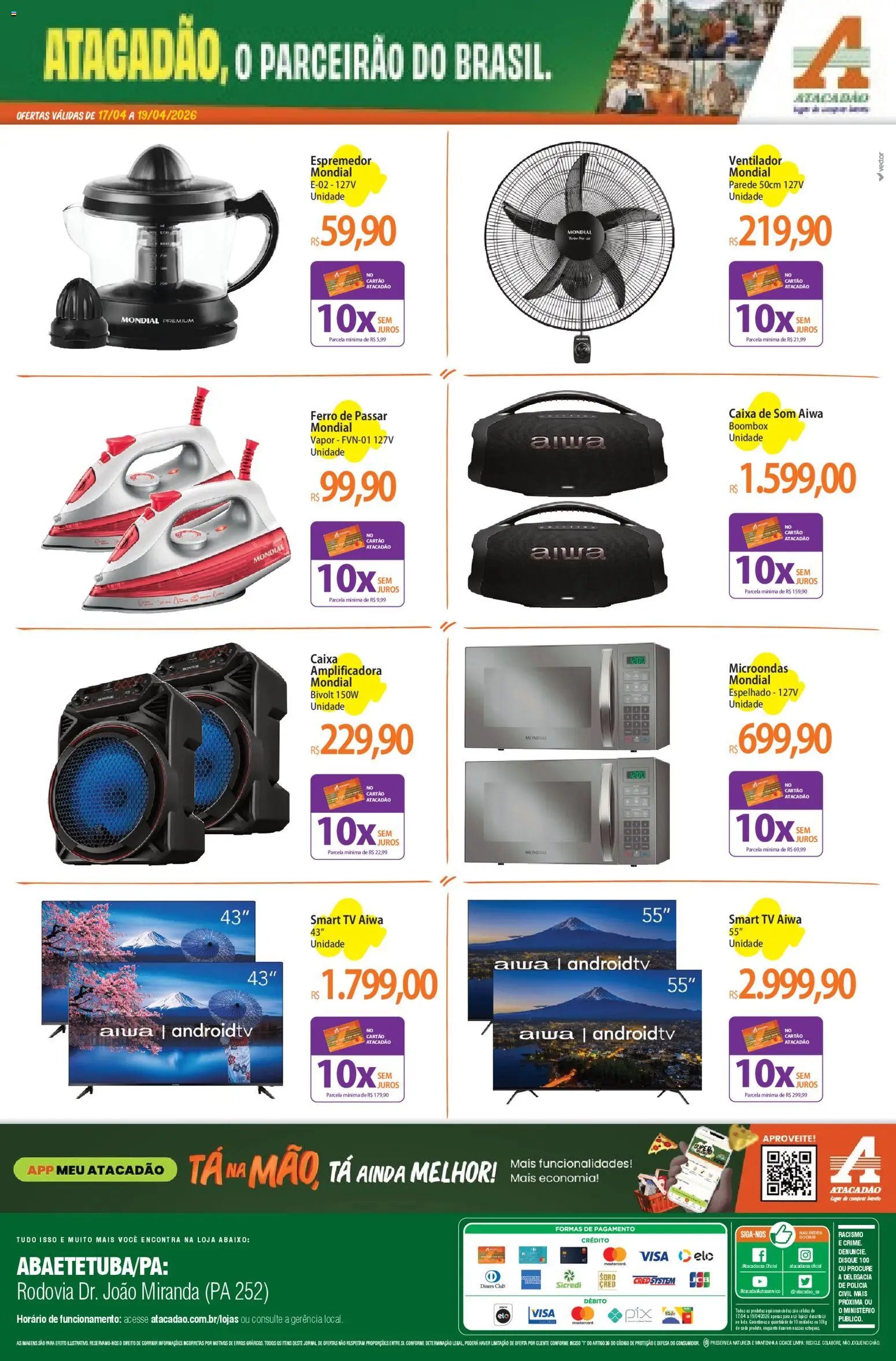 Atacadão folheto a partir de 17/04/2026 Atacadão ofertas - PA (2026-04-17 - 2026-04-19)