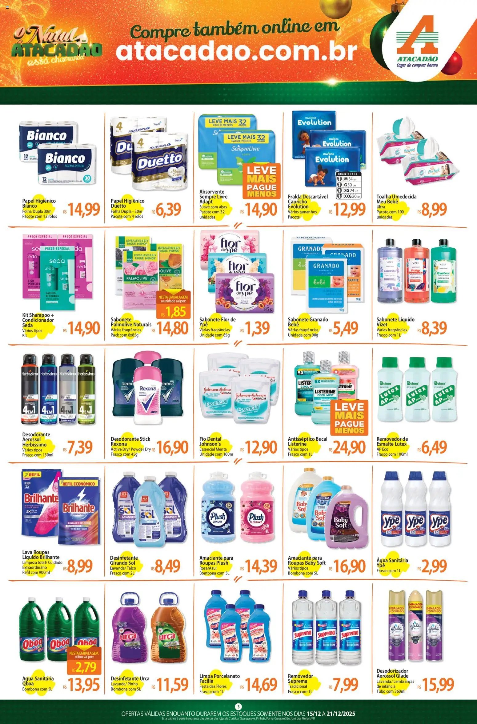 Atacadão folheto a partir de 15/12/2025 Ofertas - PR (2025-12-15 - 2025-12-21)