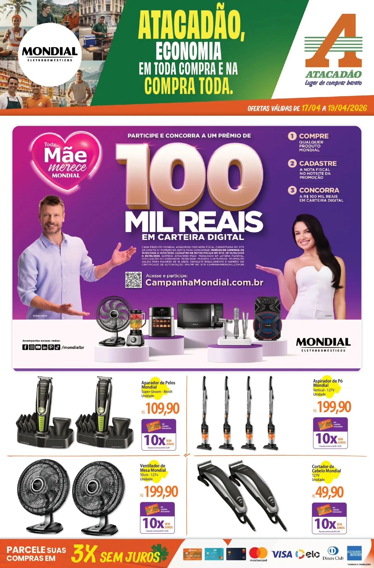 Atacadão folheto a partir de 17/04/2026 Atacadão ofertas - RR (2026-04-17 - 2026-04-19)