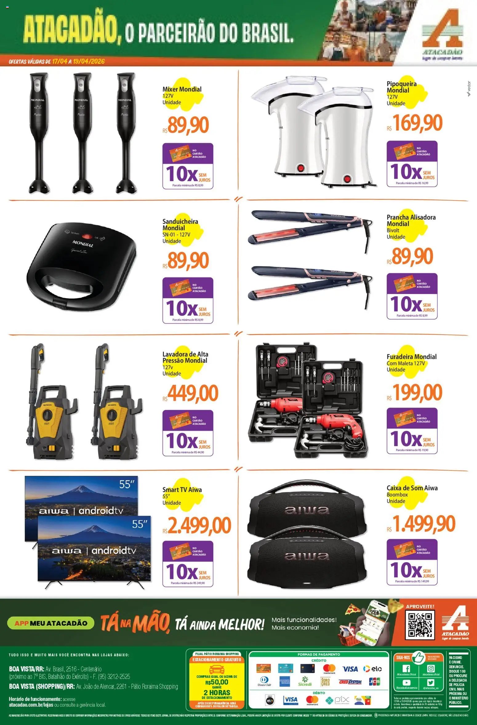 Atacadão folheto a partir de 17/04/2026 Atacadão ofertas - RR (2026-04-17 - 2026-04-19)