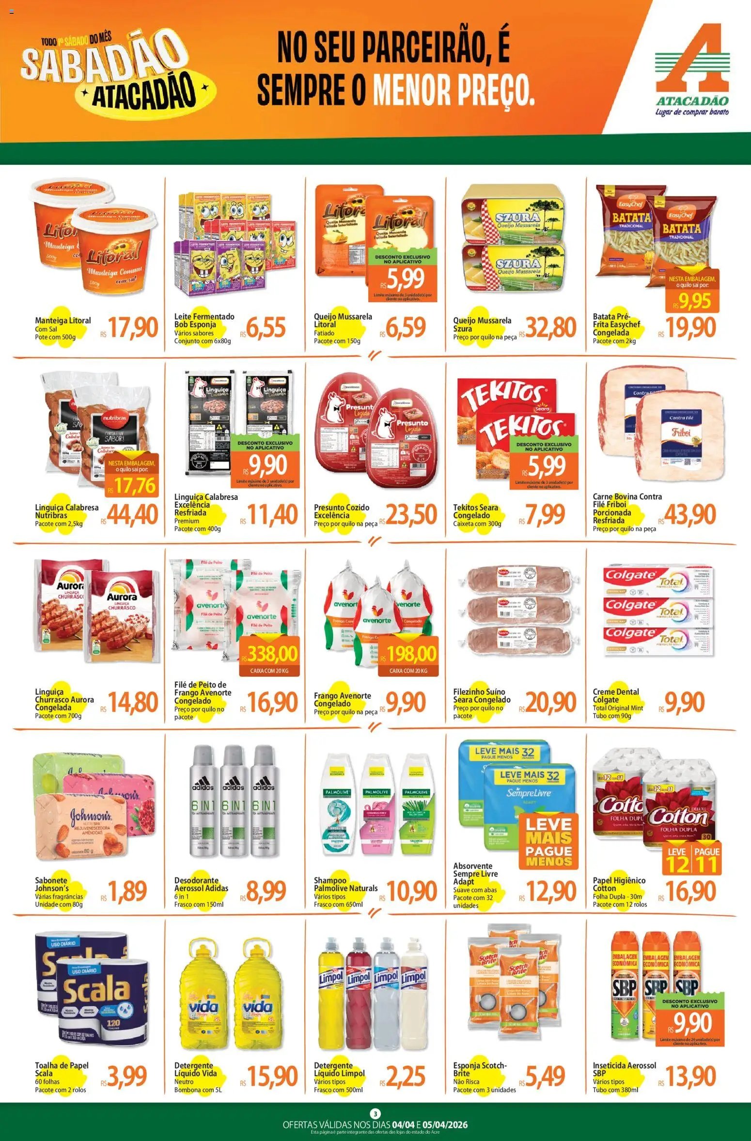 Atacadão folheto a partir de 04/04/2026 Atacadão ofertas - AC (2026-04-04 - 2026-04-05)