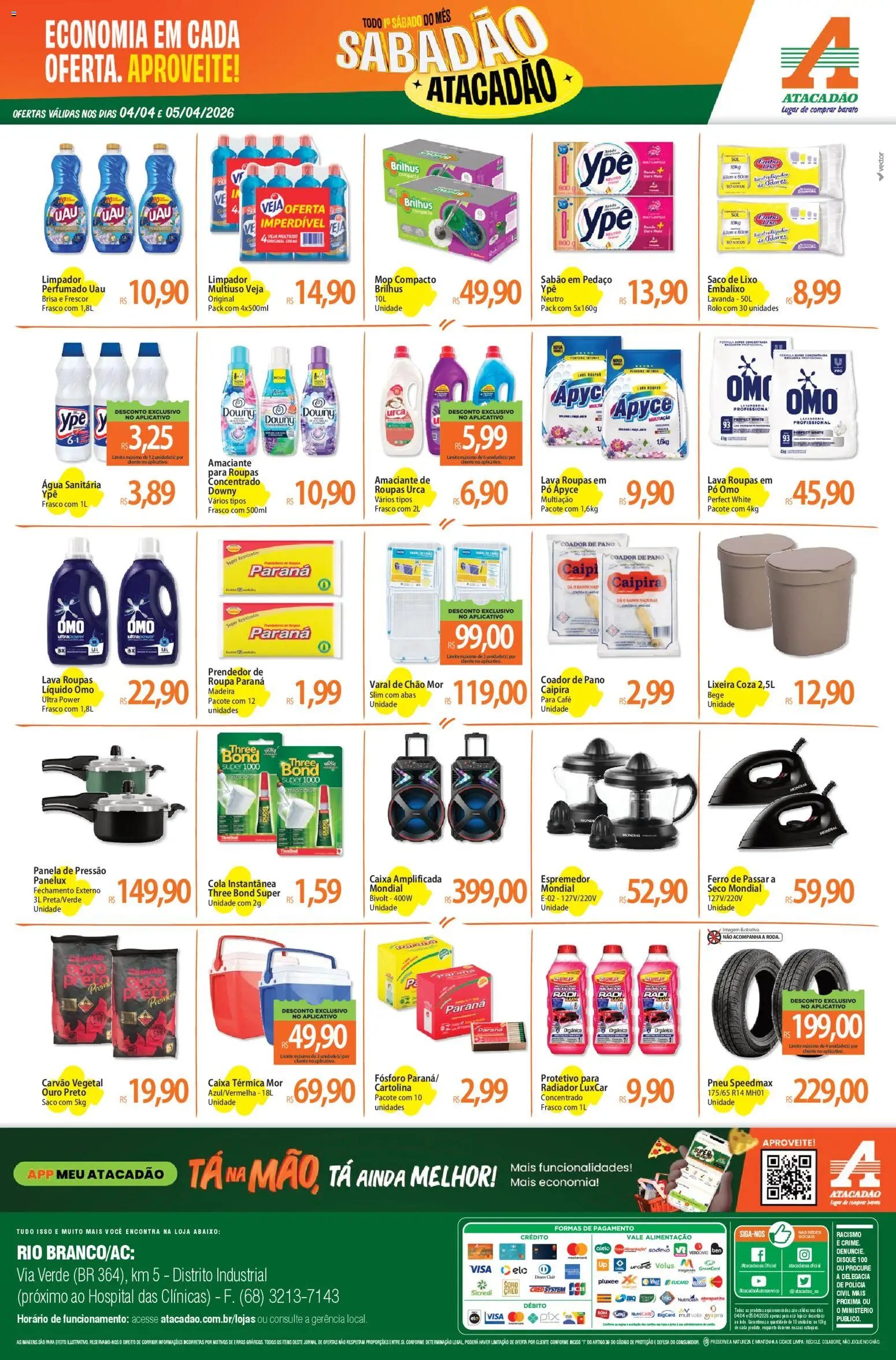 Atacadão folheto a partir de 04/04/2026 Atacadão ofertas - AC (2026-04-04 - 2026-04-05)
