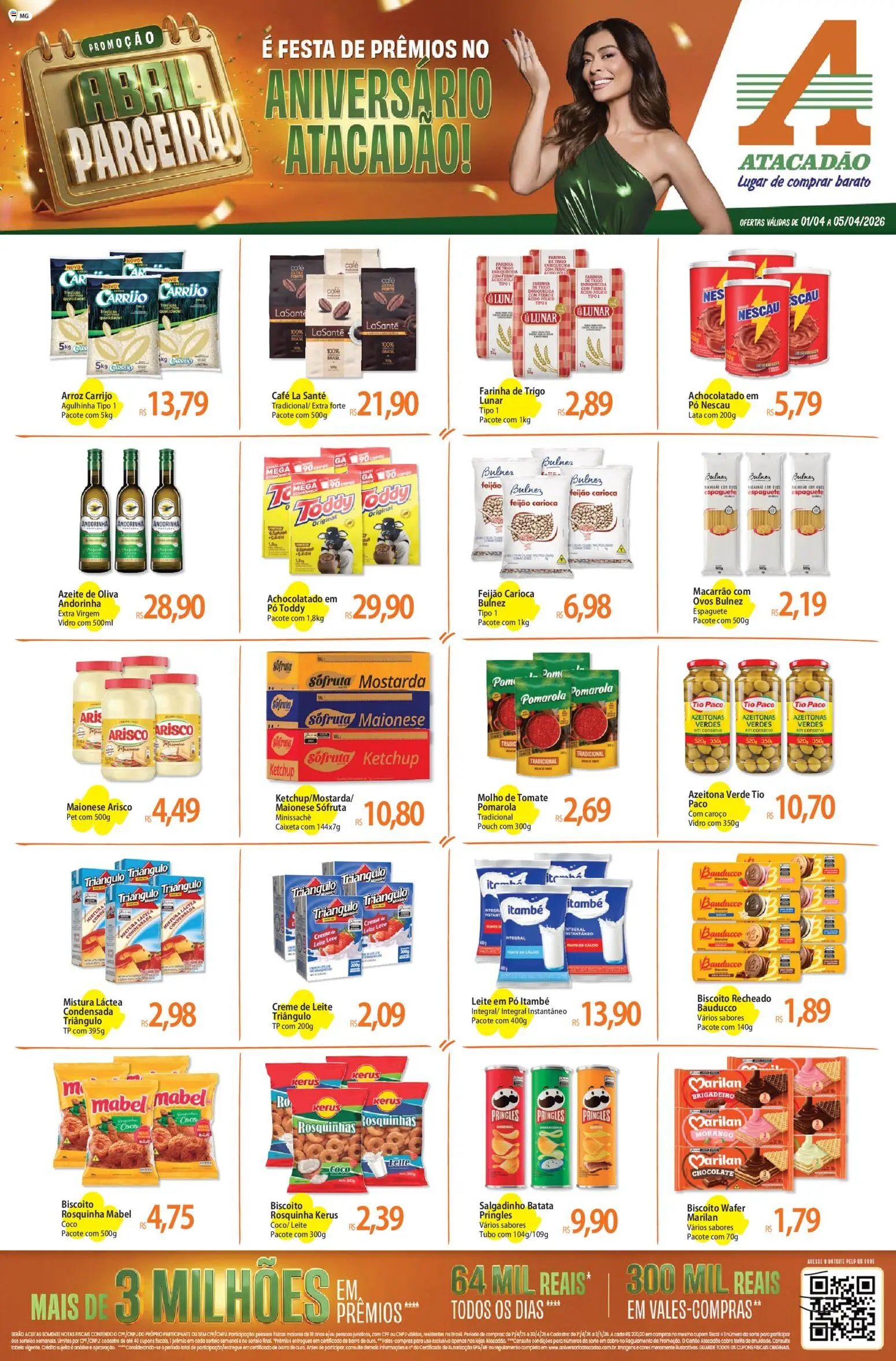 Atacadão folheto a partir de 01/04/2026 Atacadão ofertas - MG (2026-04-01 - 2026-04-05)
