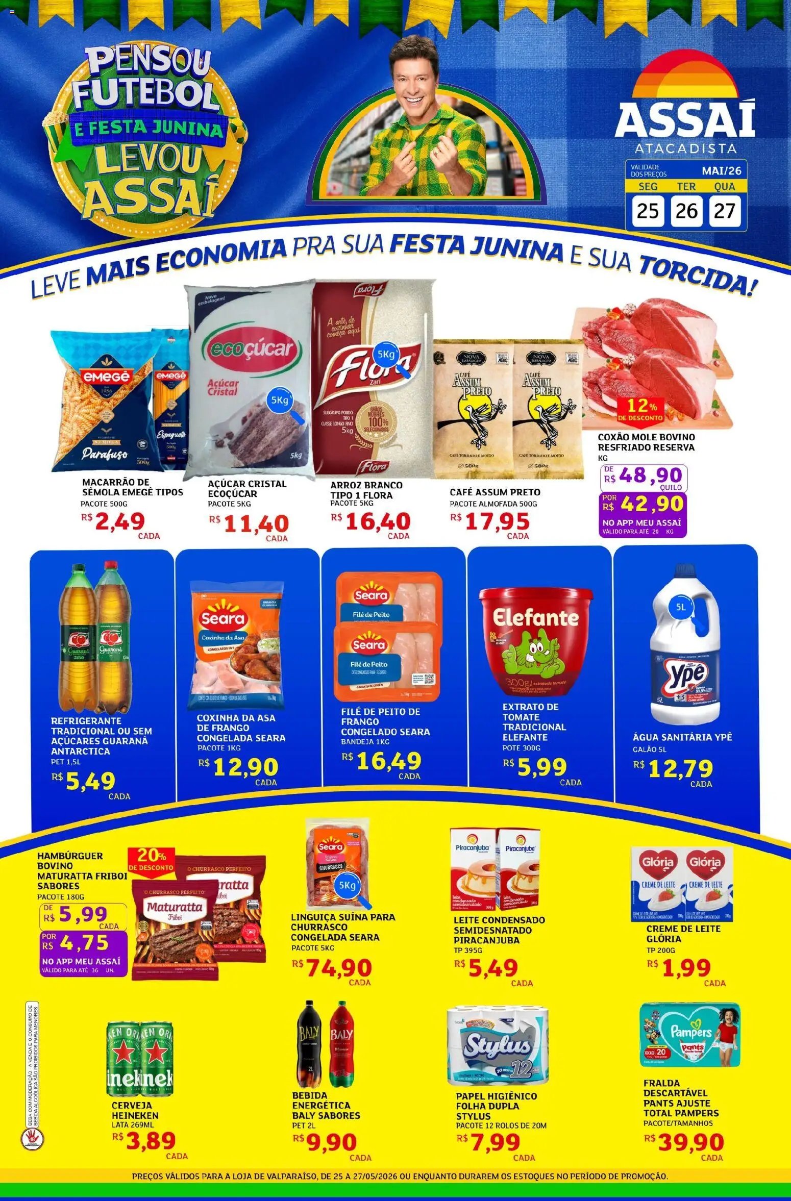 Assaí Atacadista folheto a partir de 25/05/2026 Assaí Atacadista ofertas - GO (2026-05-25 - 2026-05-27)