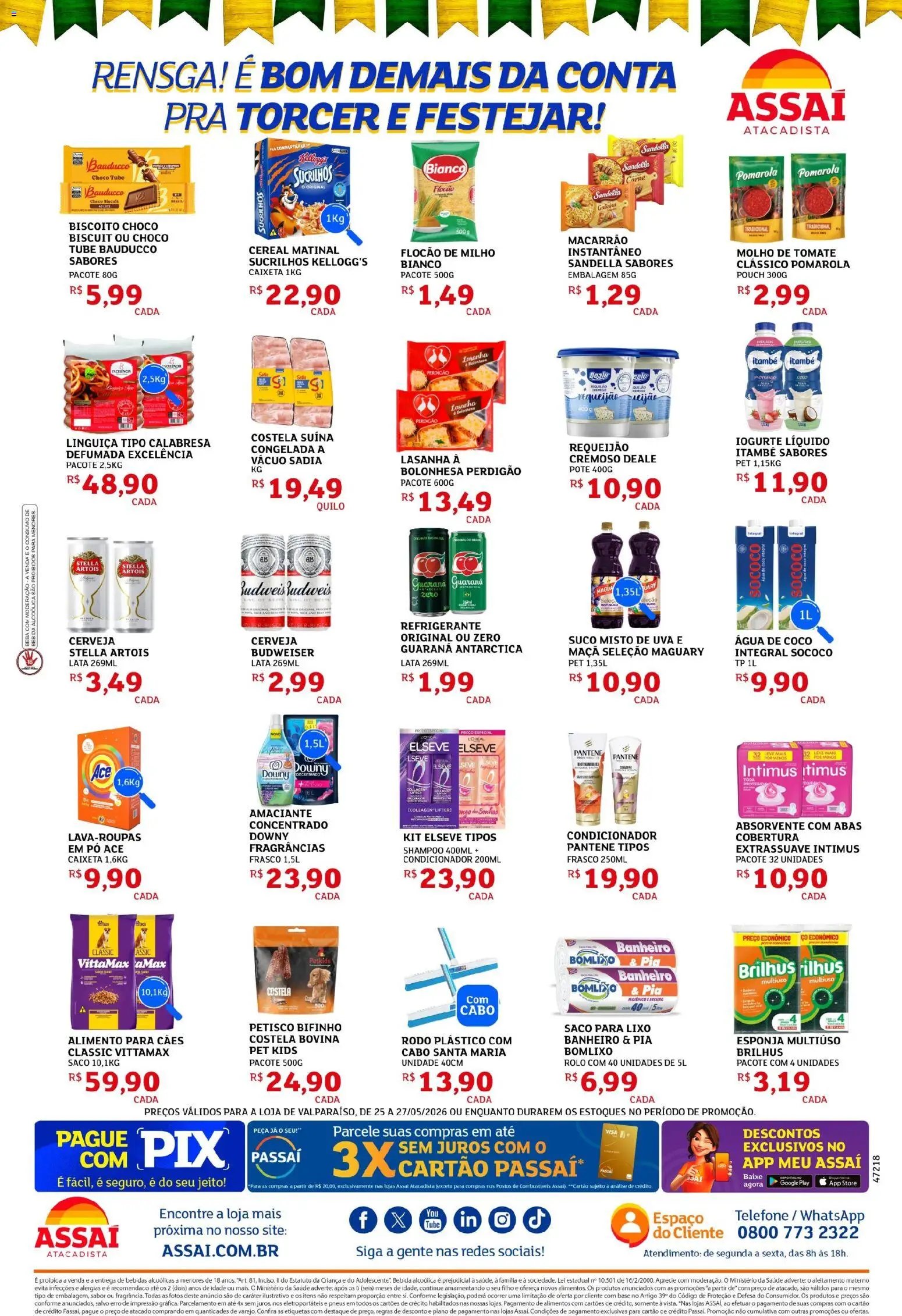 Assaí Atacadista folheto a partir de 25/05/2026 Assaí Atacadista ofertas - GO (2026-05-25 - 2026-05-27)