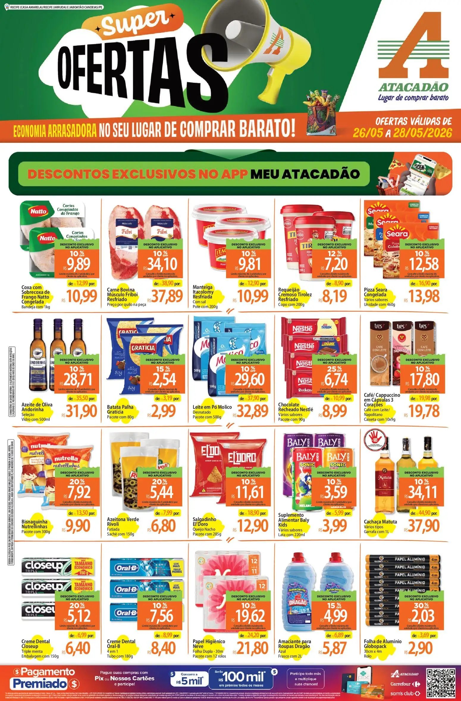 Atacadão folheto a partir de 26/05/2026 Atacadão ofertas - PE (2026-05-26 - 2026-05-28)