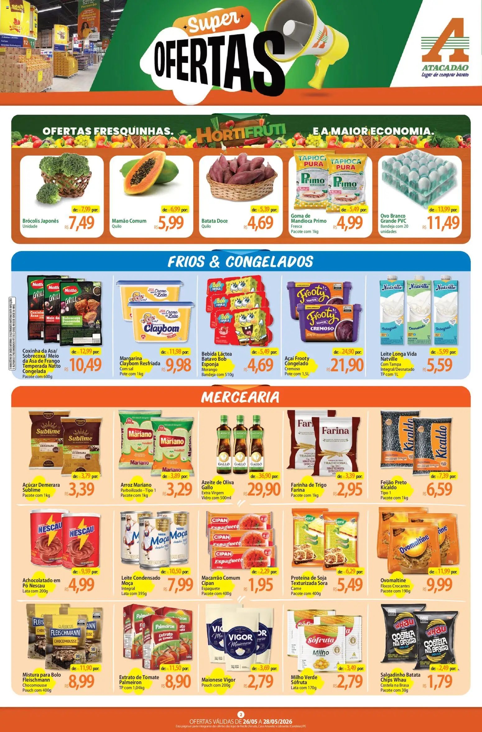 Atacadão folheto a partir de 26/05/2026 Atacadão ofertas - PE (2026-05-26 - 2026-05-28)