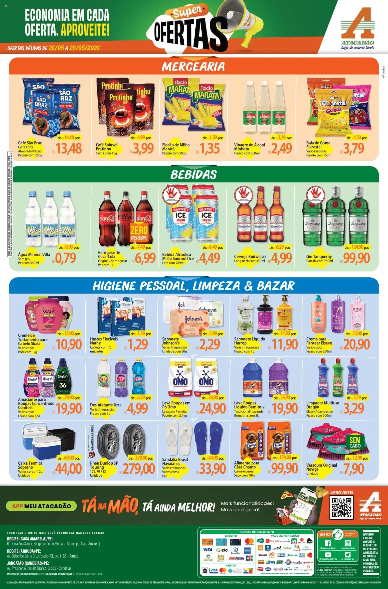 Atacadão folheto a partir de 26/05/2026 Atacadão ofertas - PE (2026-05-26 - 2026-05-28)