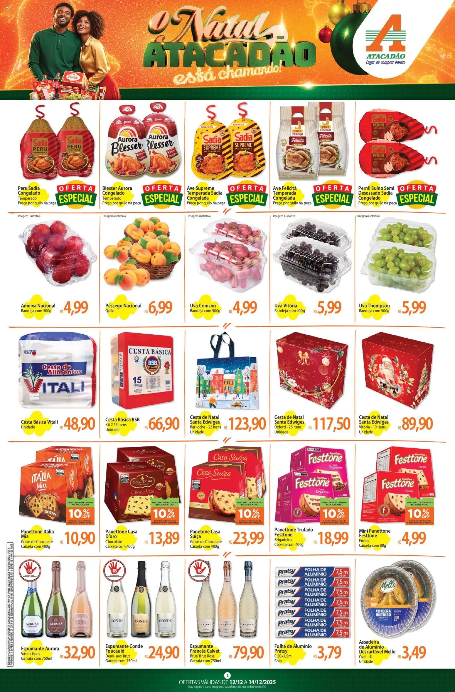 Atacadão folheto a partir de 12/12/2025 Ofertas - GO (2025-12-12 - 2025-12-14)