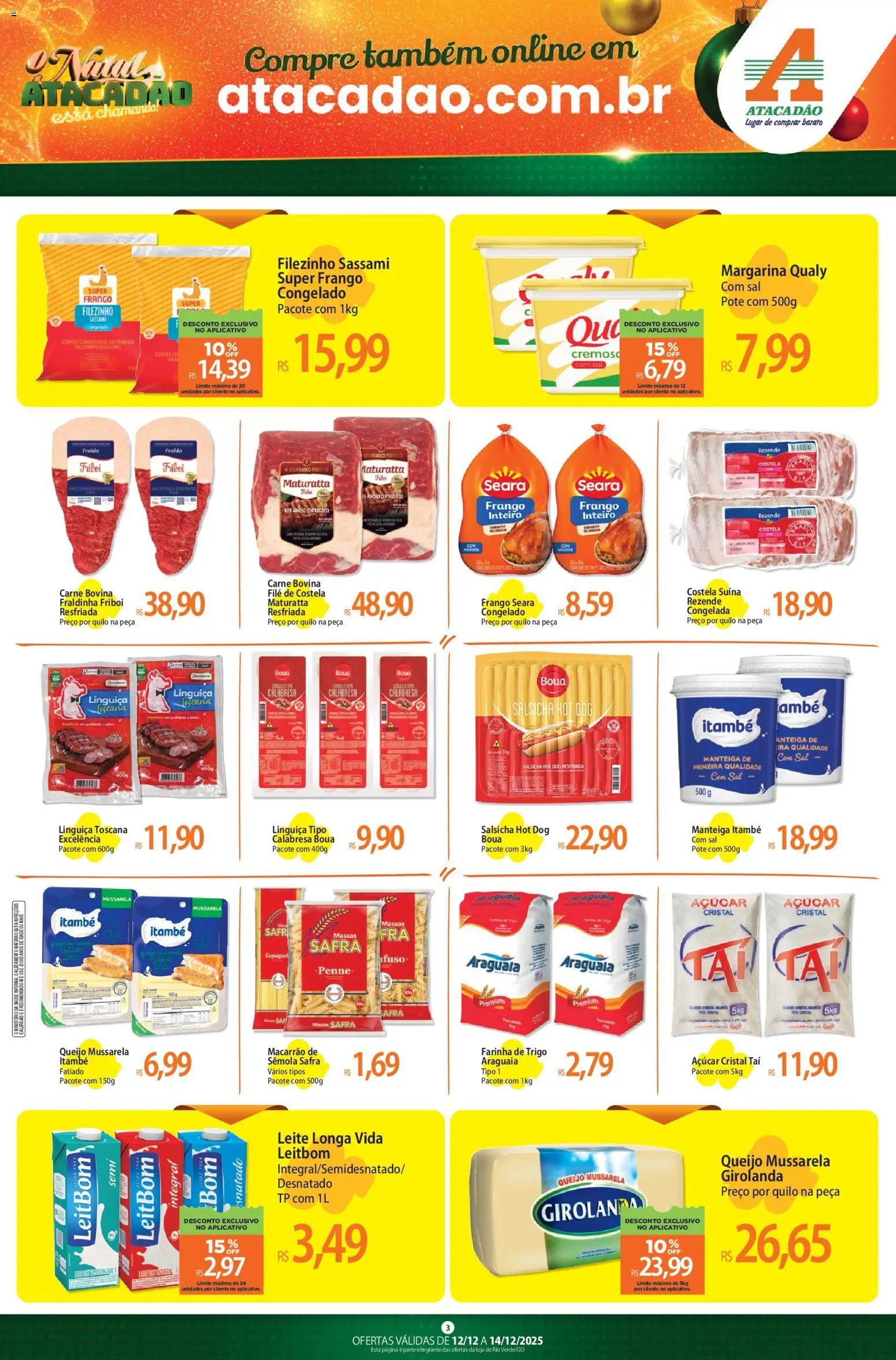 Atacadão folheto a partir de 12/12/2025 Ofertas - GO (2025-12-12 - 2025-12-14)
