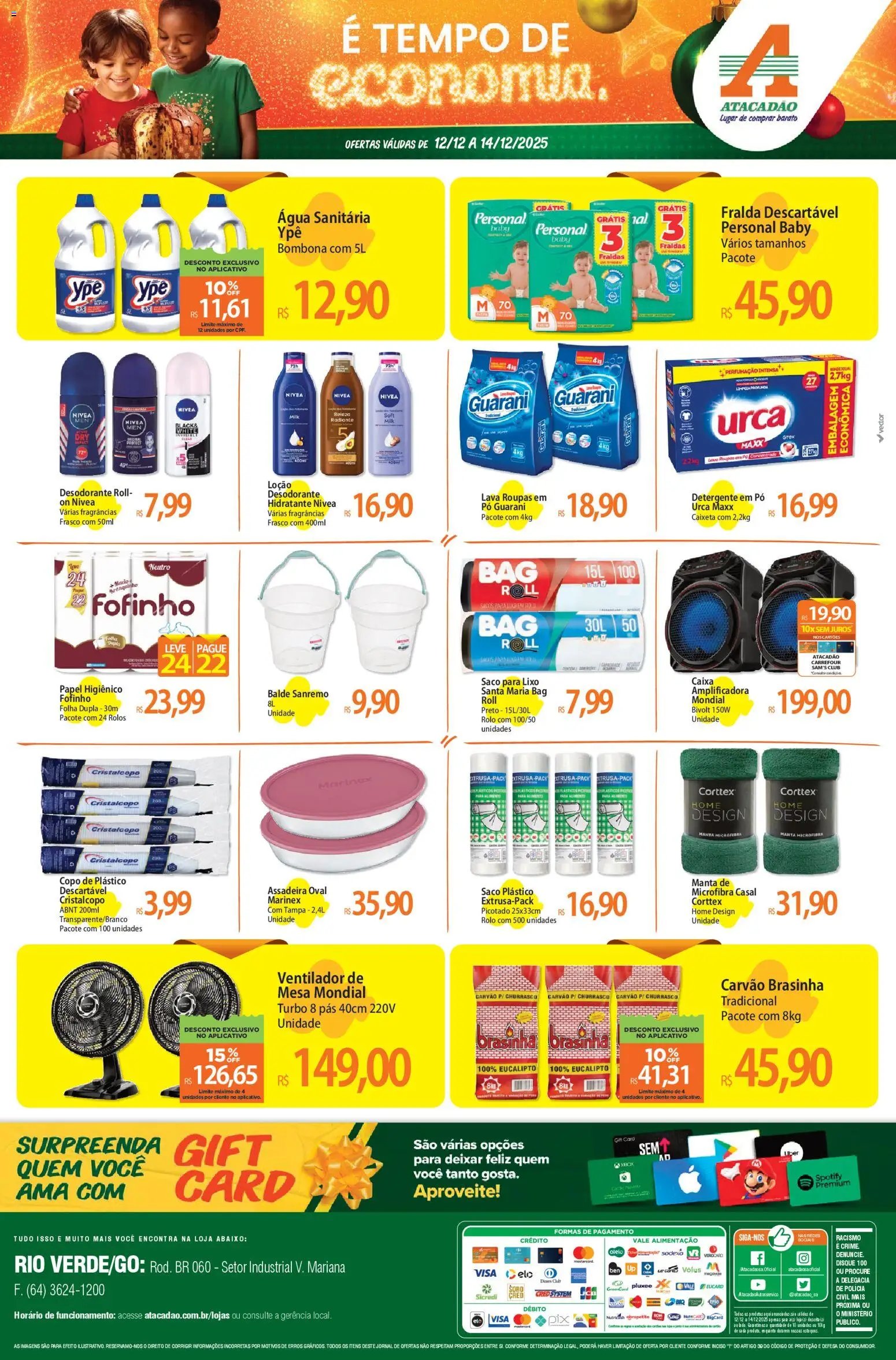 Atacadão folheto a partir de 12/12/2025 Ofertas - GO (2025-12-12 - 2025-12-14)