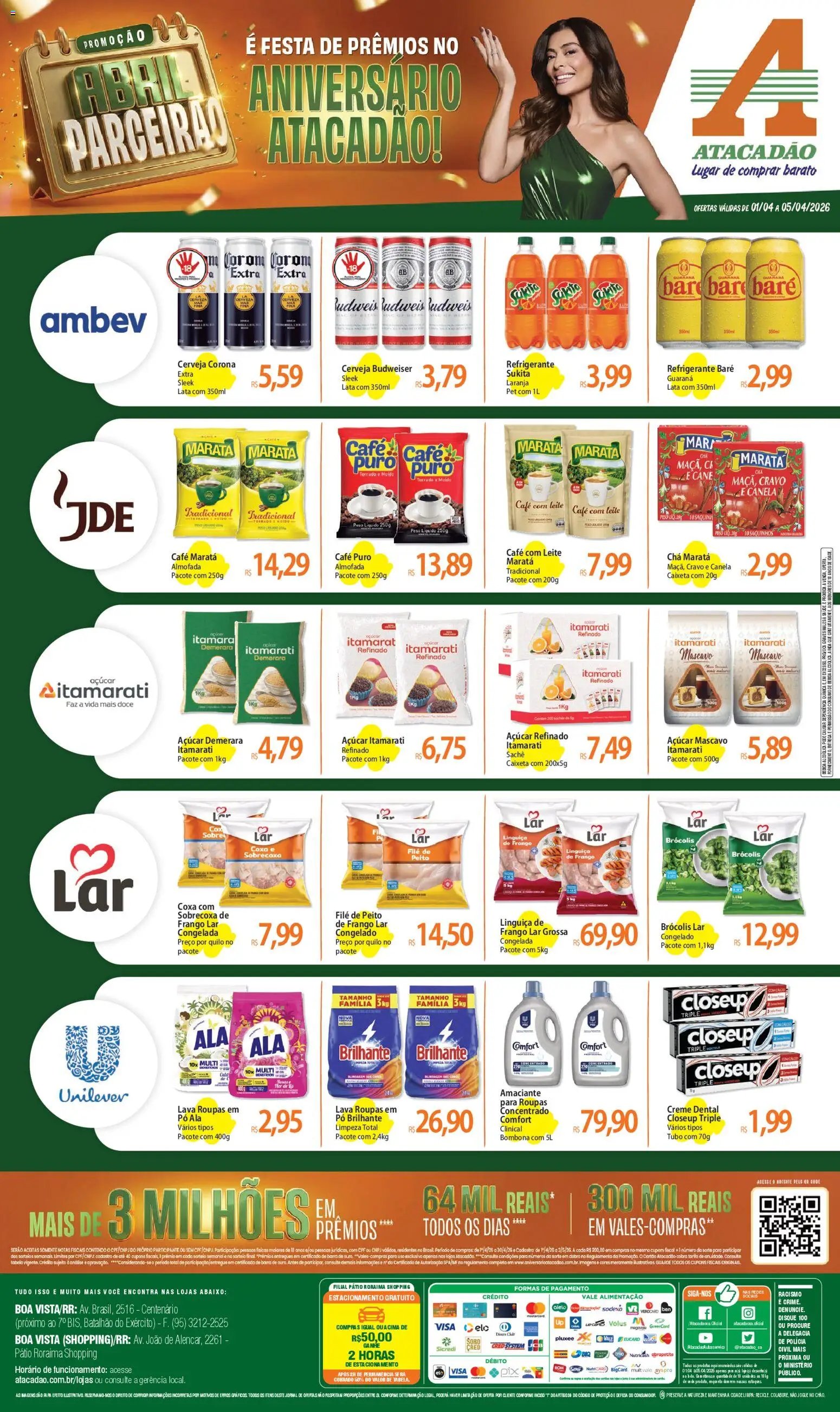 Atacadão folheto a partir de 01/04/2026 Atacadão ofertas - RR (2026-04-01 - 2026-04-05)