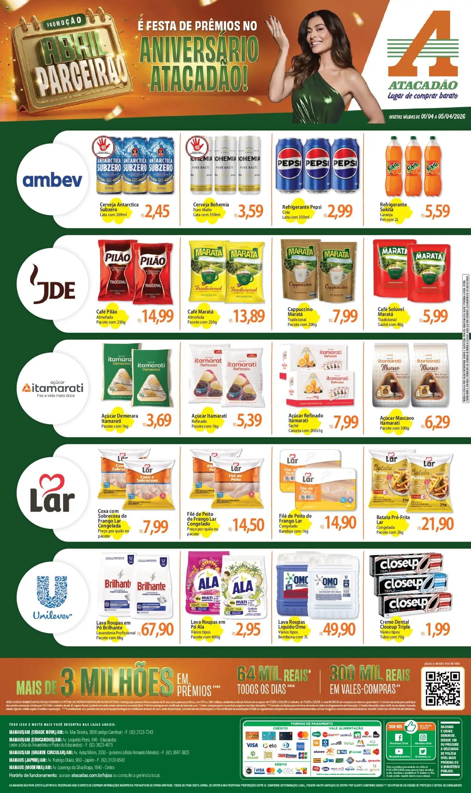 Atacadão folheto a partir de 01/04/2026 Atacadão ofertas - AM (2026-04-01 - 2026-04-05)