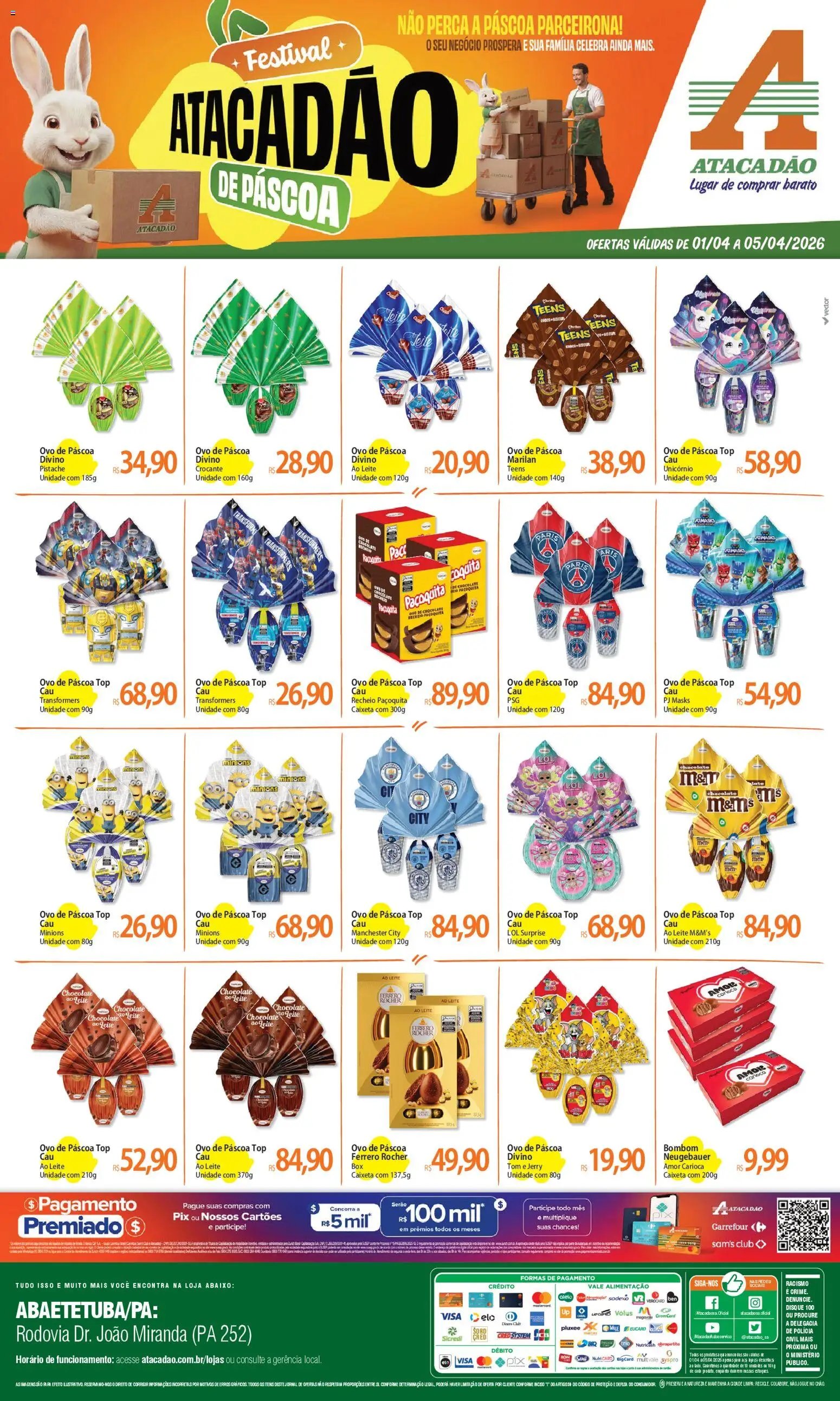Atacadão folheto a partir de 01/04/2026 Atacadão ofertas - PA (2026-04-01 - 2026-04-05)