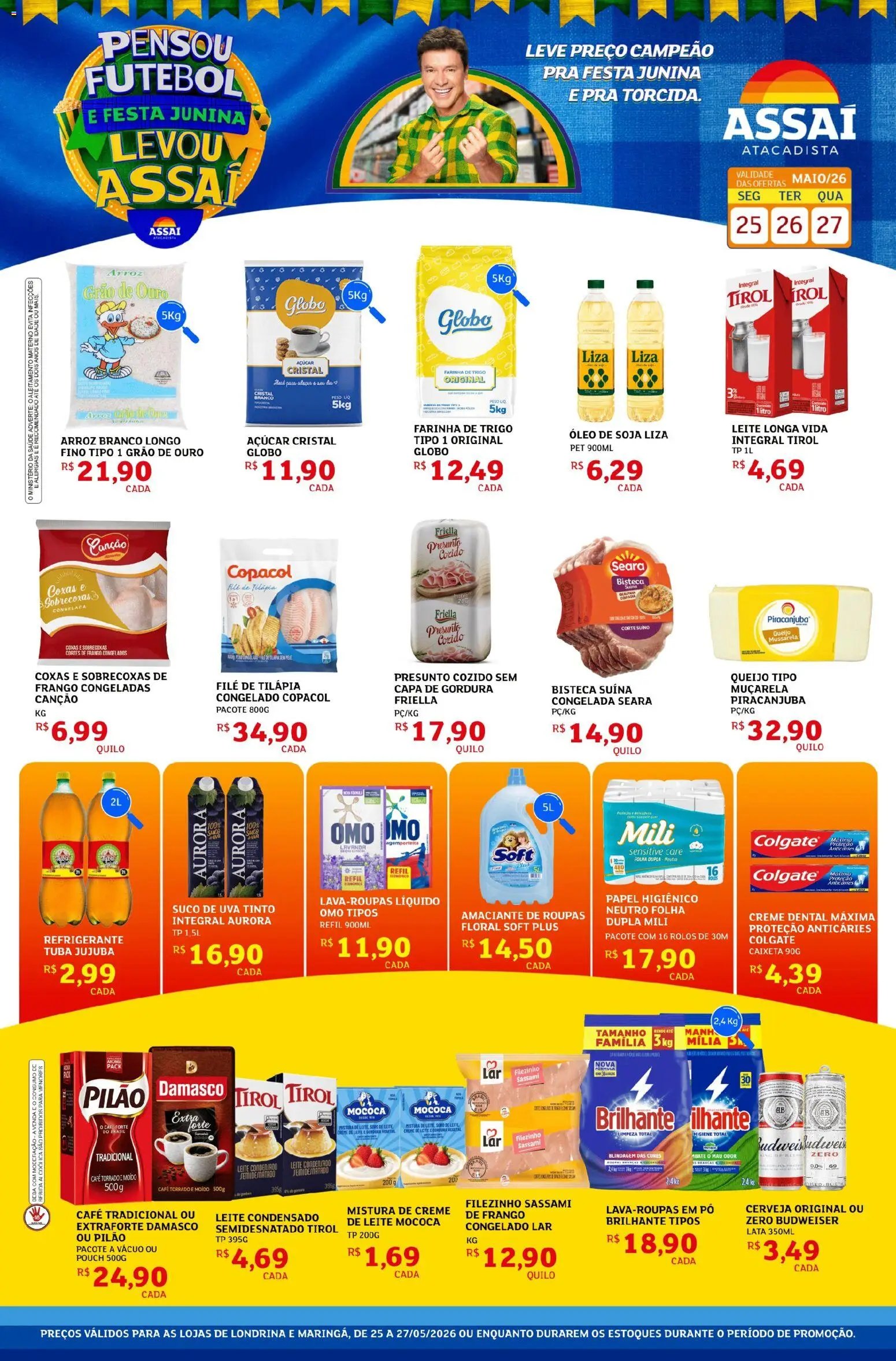 Assaí Atacadista folheto a partir de 25/05/2026 Assaí Atacadista ofertas - PR (2026-05-25 - 2026-05-27)