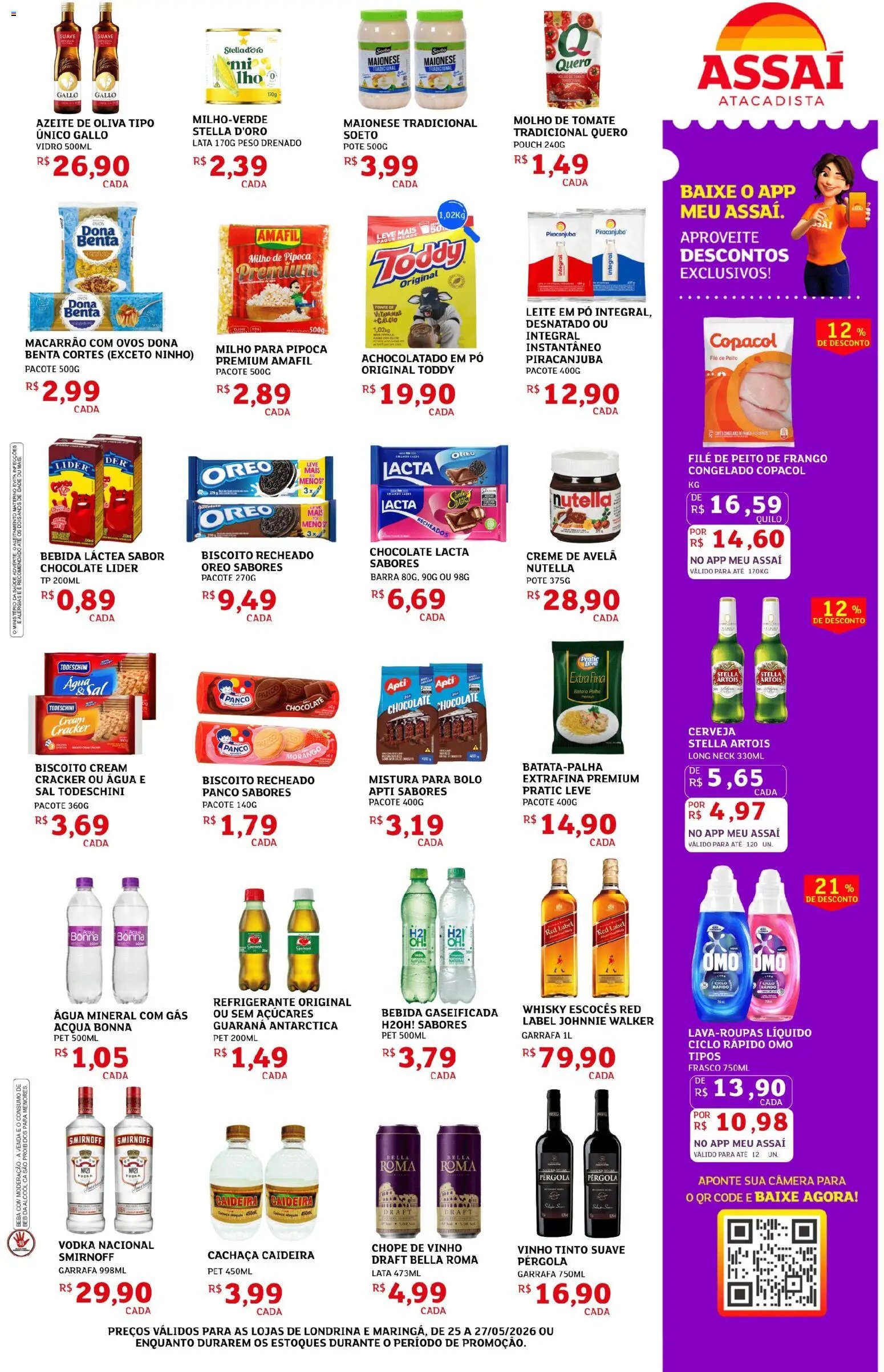 Assaí Atacadista folheto a partir de 25/05/2026 Assaí Atacadista ofertas - PR (2026-05-25 - 2026-05-27)