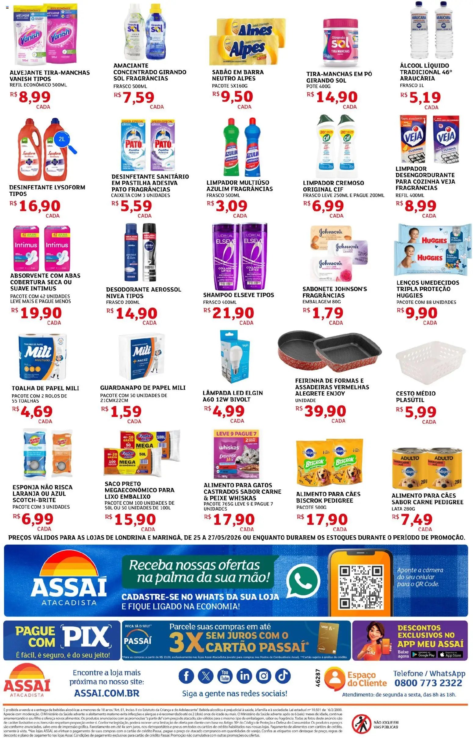 Assaí Atacadista folheto a partir de 25/05/2026 Assaí Atacadista ofertas - PR (2026-05-25 - 2026-05-27)