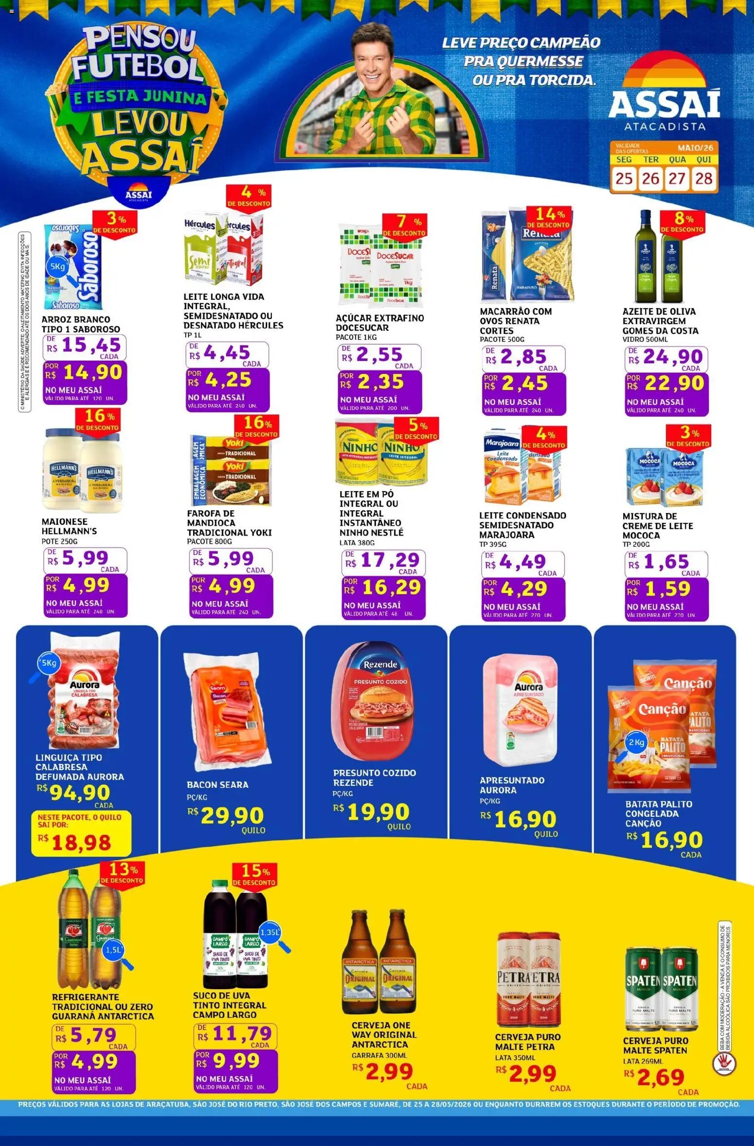 Assaí Atacadista folheto a partir de 25/05/2026 Assaí Atacadista ofertas - SP (2026-05-25 - 2026-05-28)