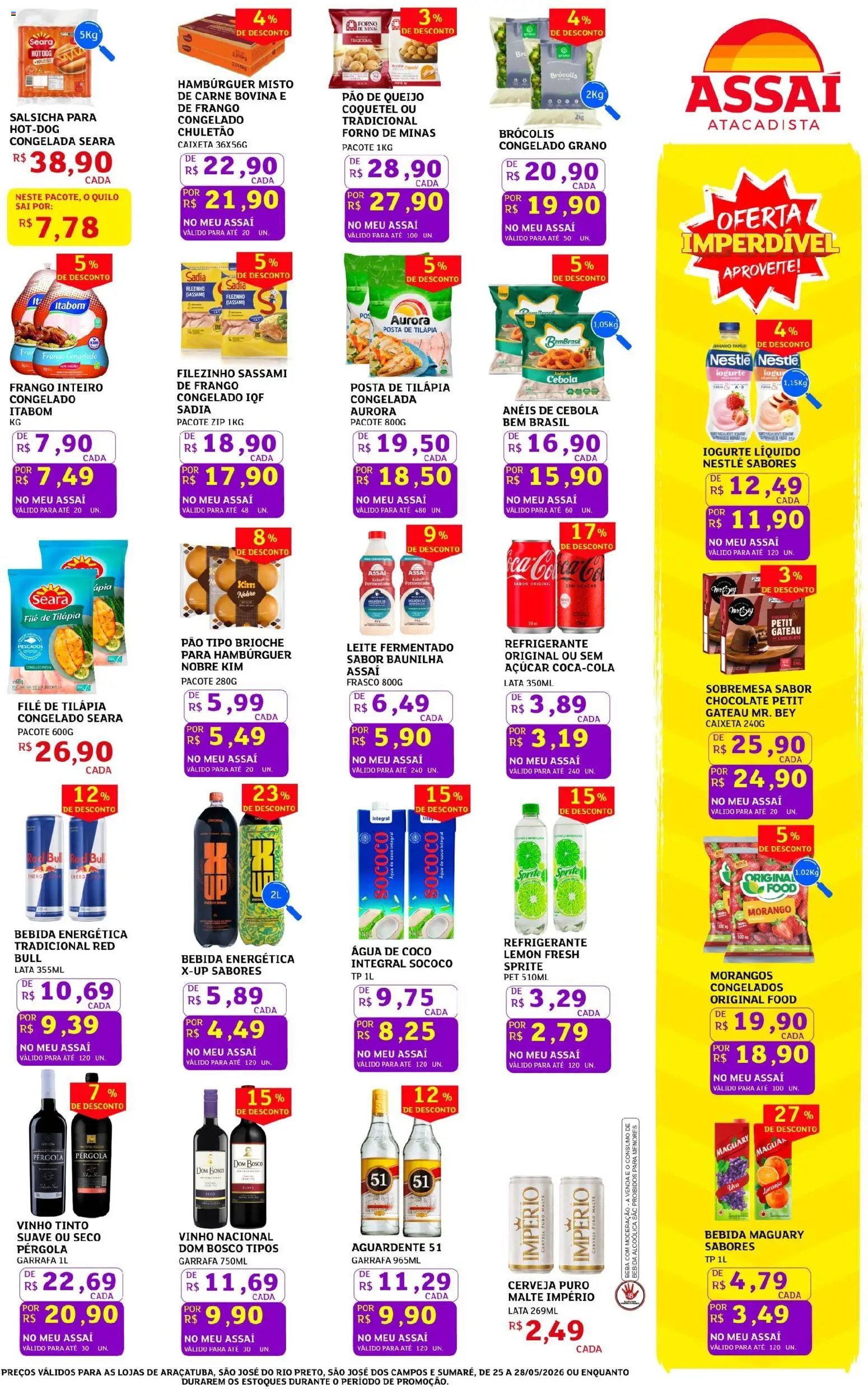Assaí Atacadista folheto a partir de 25/05/2026 Assaí Atacadista ofertas - SP (2026-05-25 - 2026-05-28)