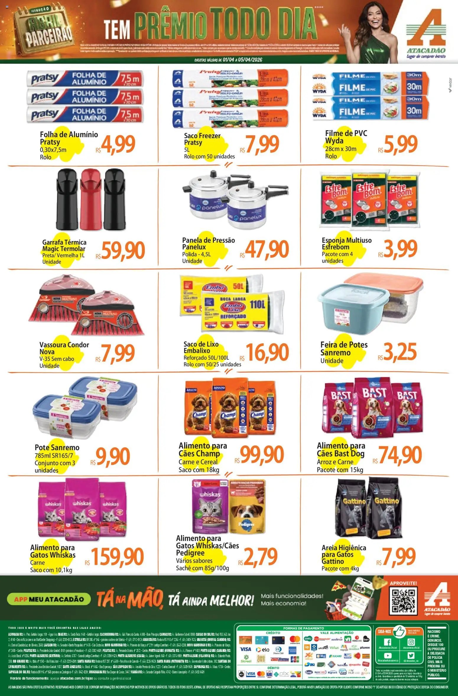 Atacadão folheto a partir de 01/04/2026 Atacadão ofertas - RS (2026-04-01 - 2026-04-05)