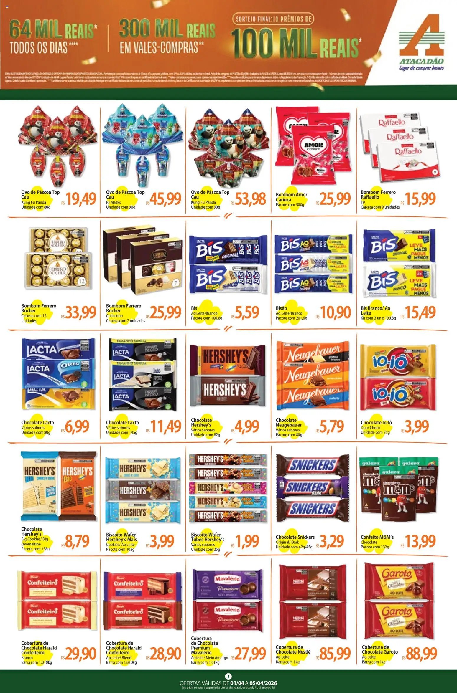 Atacadão folheto a partir de 01/04/2026 Atacadão ofertas - RS (2026-04-01 - 2026-04-05)
