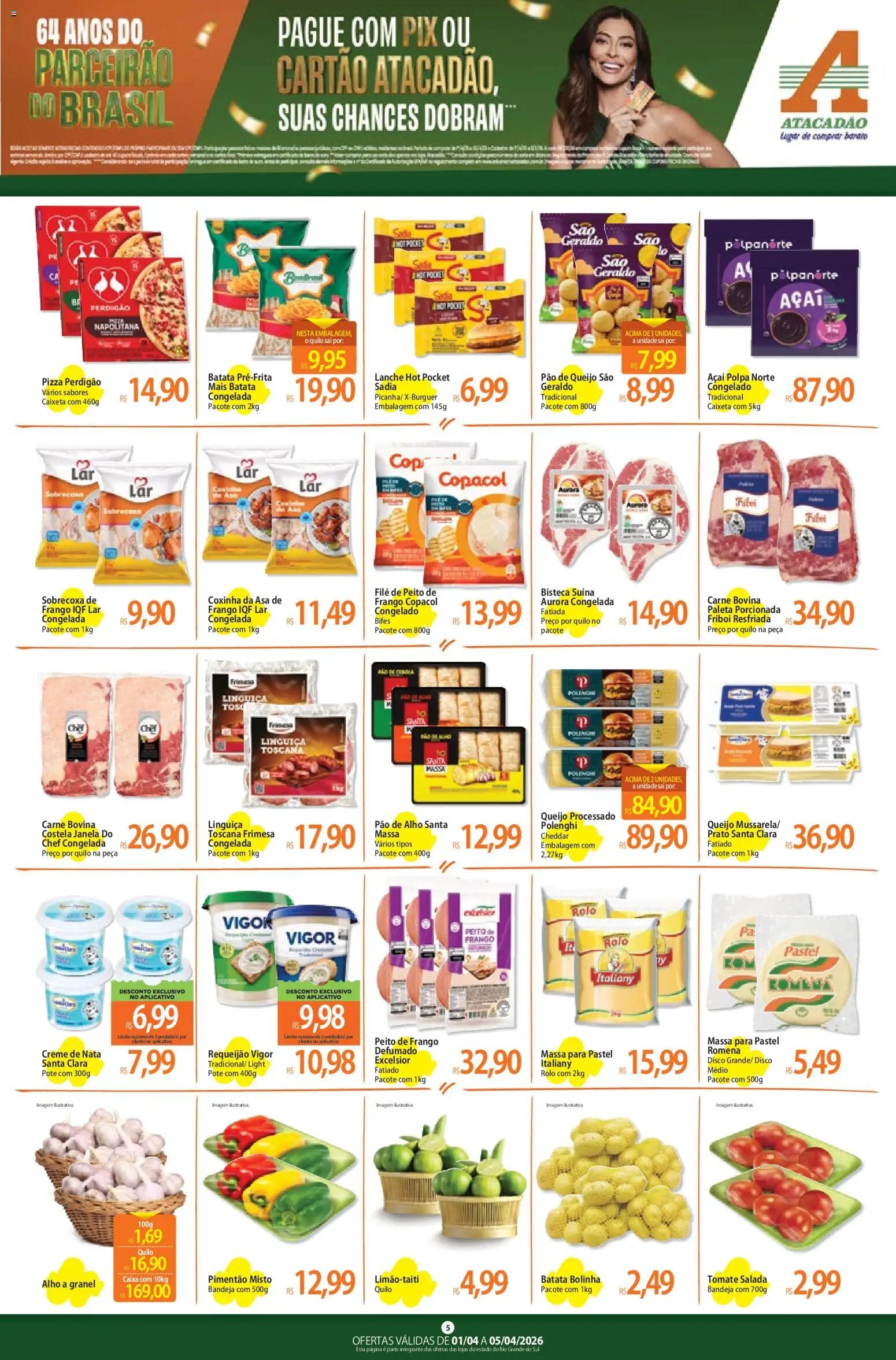 Atacadão folheto a partir de 01/04/2026 Atacadão ofertas - RS (2026-04-01 - 2026-04-05)