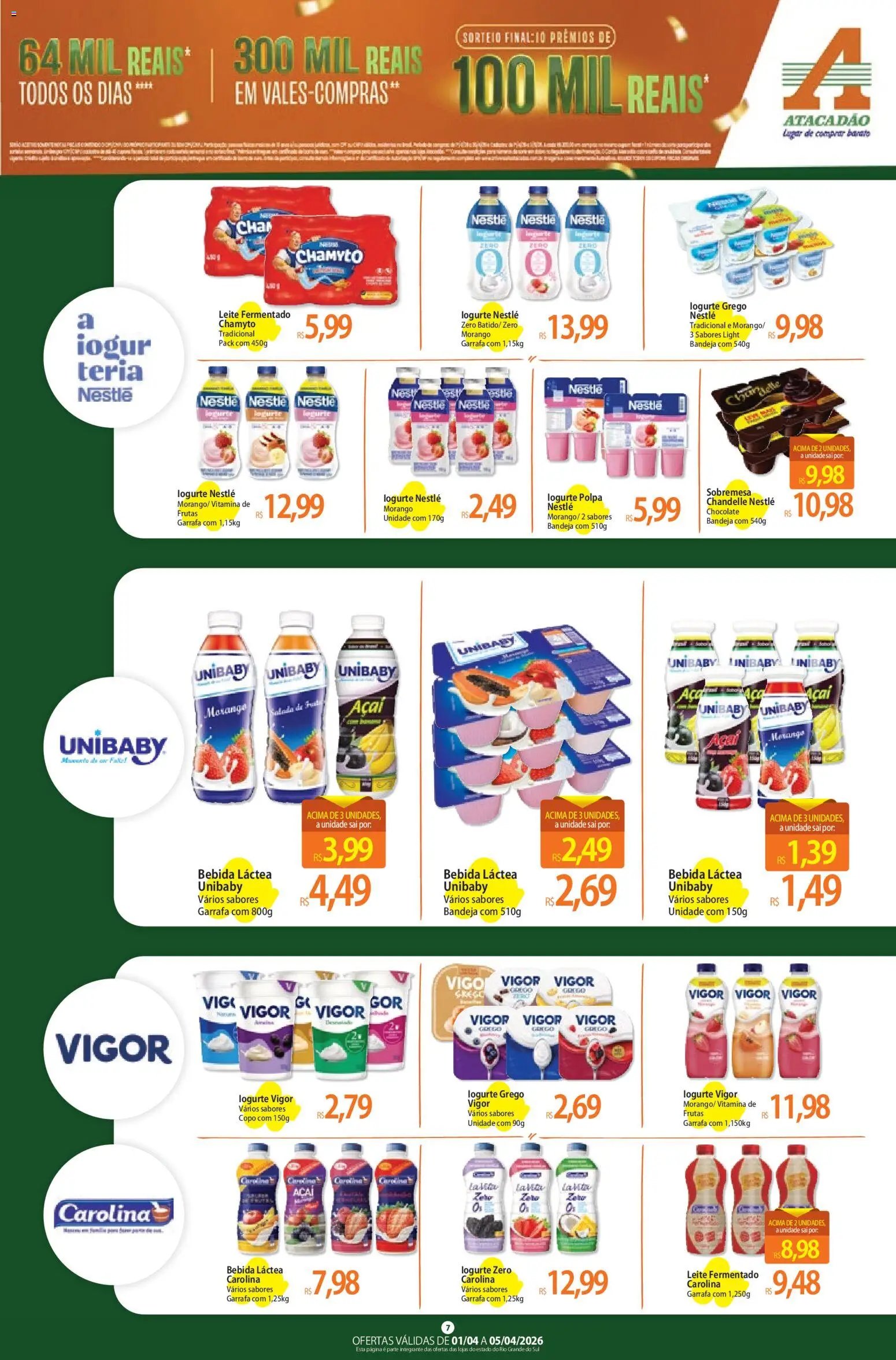 Atacadão folheto a partir de 01/04/2026 Atacadão ofertas - RS (2026-04-01 - 2026-04-05)
