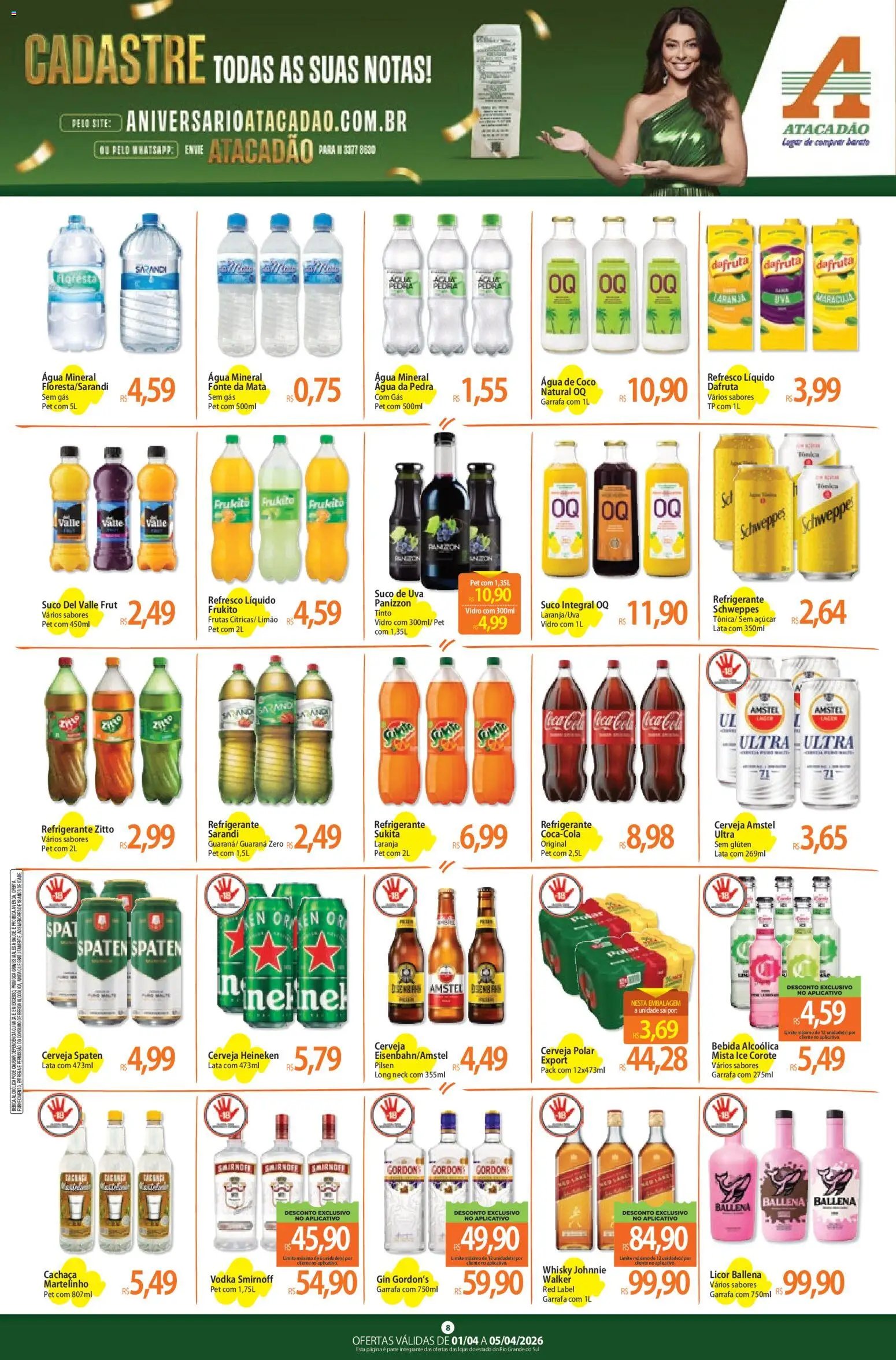 Atacadão folheto a partir de 01/04/2026 Atacadão ofertas - RS (2026-04-01 - 2026-04-05)
